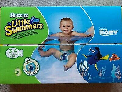 Huggies Little Swimmers Size 3-4 Swim Nappies 36 Pack