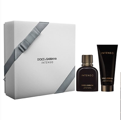 Dolce and Gabbana Intenso gift set 75ml Eau de Parfum Spray and 100ml After shave balm