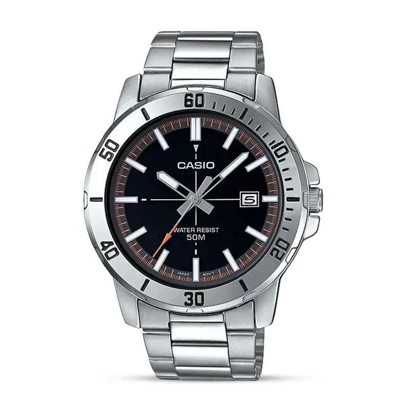 Casio MTP-1302D-7A1 Enticer Series Analog Stainless Steel White Dial Men's Watch