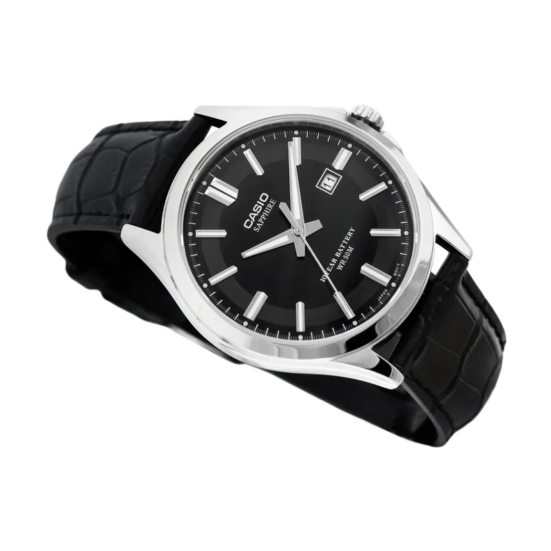 Casio Analog Black Dial Men's Watch-MTS-100L-1AVDF