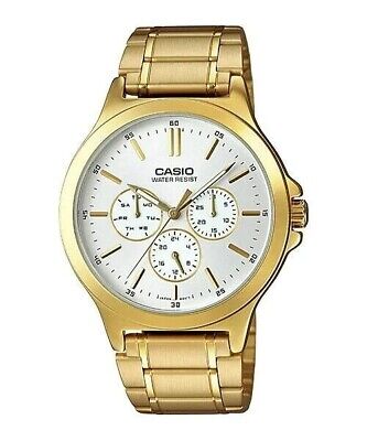 Casio MTP-V300G-7A Gold-Tone Stainless Steel Bracelet Men's Dress Watch