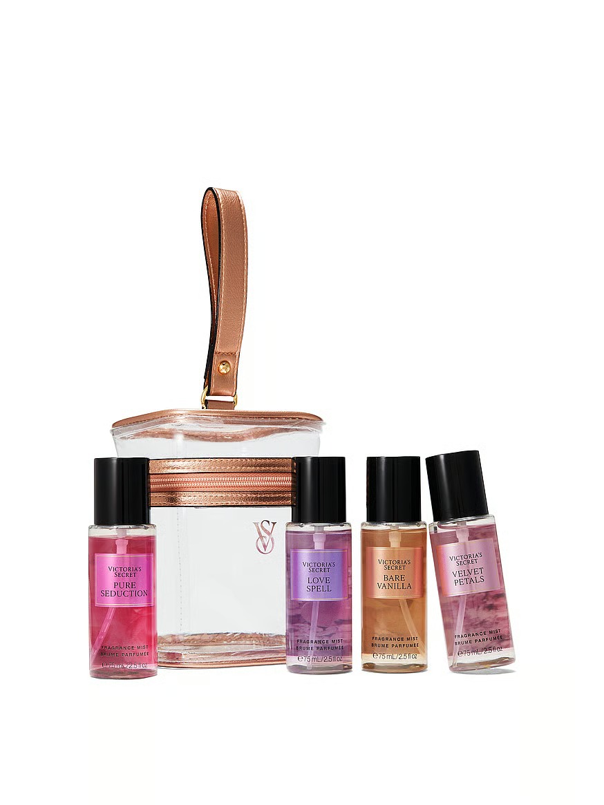 Victoria’s Secret Body Mist Gift Set – Love Spell, Pure Seduction, Bare Vanilla & Velvet Petals (4x75ml)