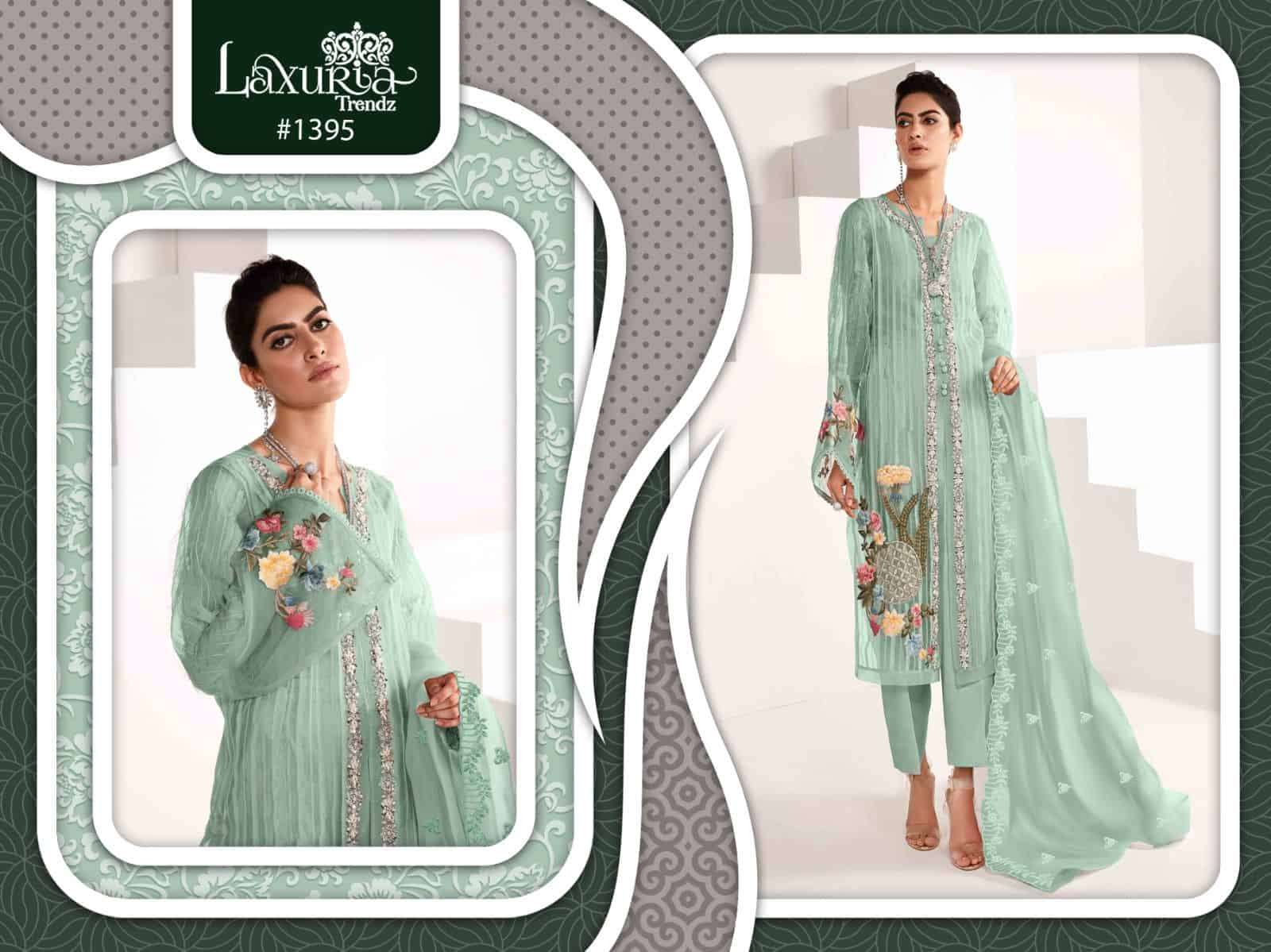 Laxuria Trendz Designer Organza Readymade Dress