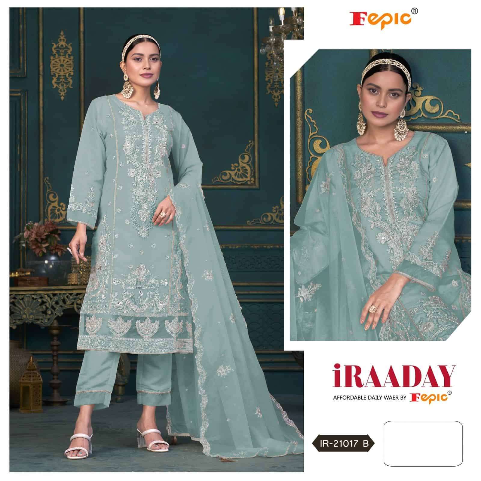 Fepic IR 21017 B Exclusive Latest Designer Pakistani Salwar Kameez Ensemble