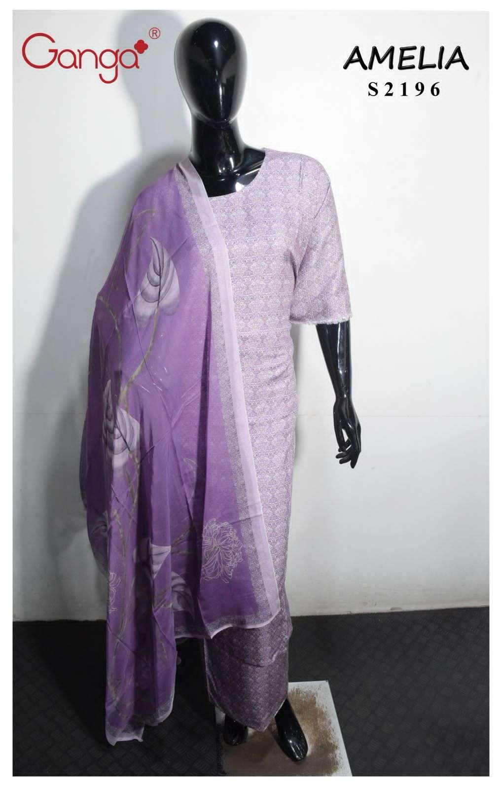 Ganga Amelia 2196 Digital Printed Pashmina Salwar Suit