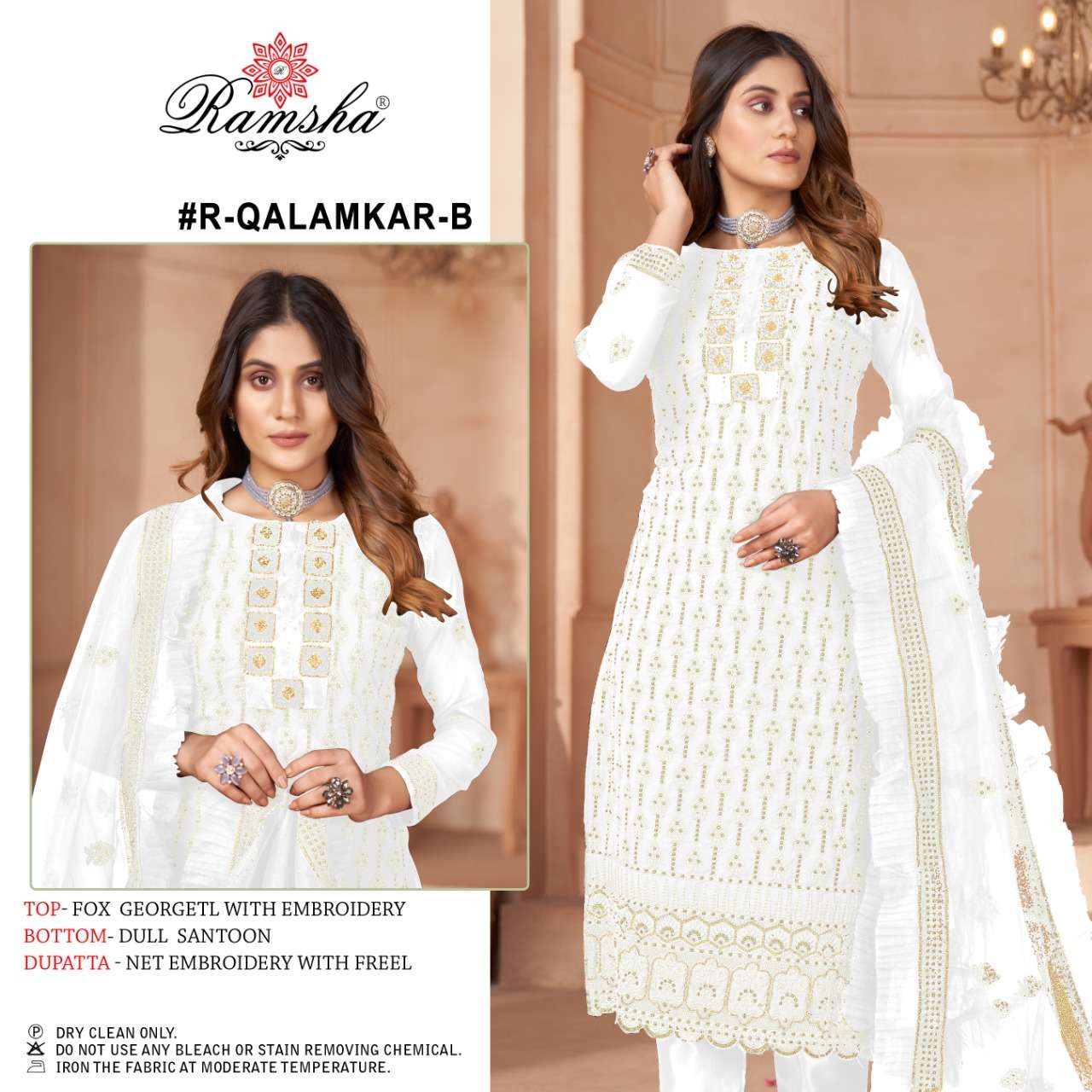 Ramsha Qalamkar Designer Pakistani Suit