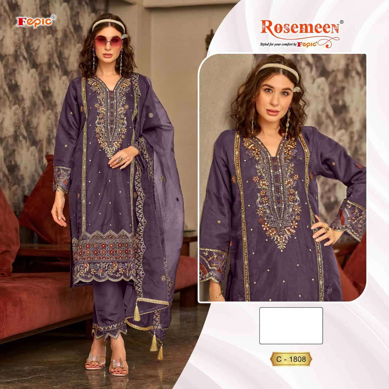 Fepic C 1808 Festive Wear Style Pakistani Designer Salwar Suit Online