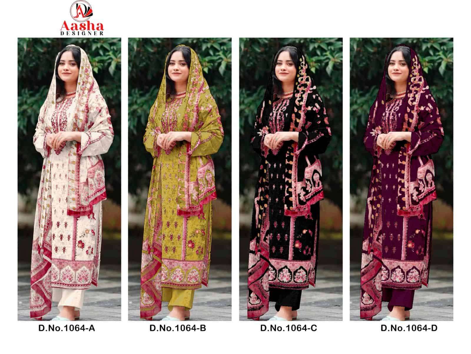 Aasha Designer Harsha Vol 5 Cotton Embroidered Salwar Suit Wholesalers