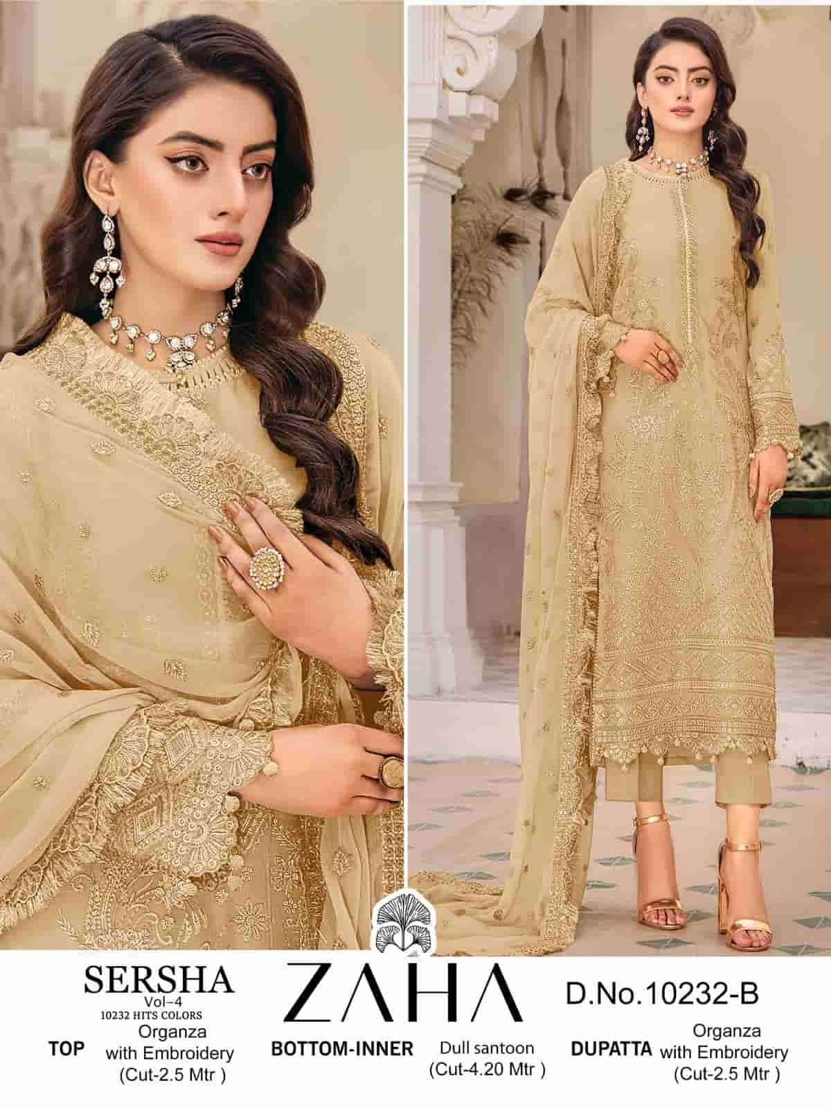 Zaha Heavy Embroidered Organza Salwar Suit