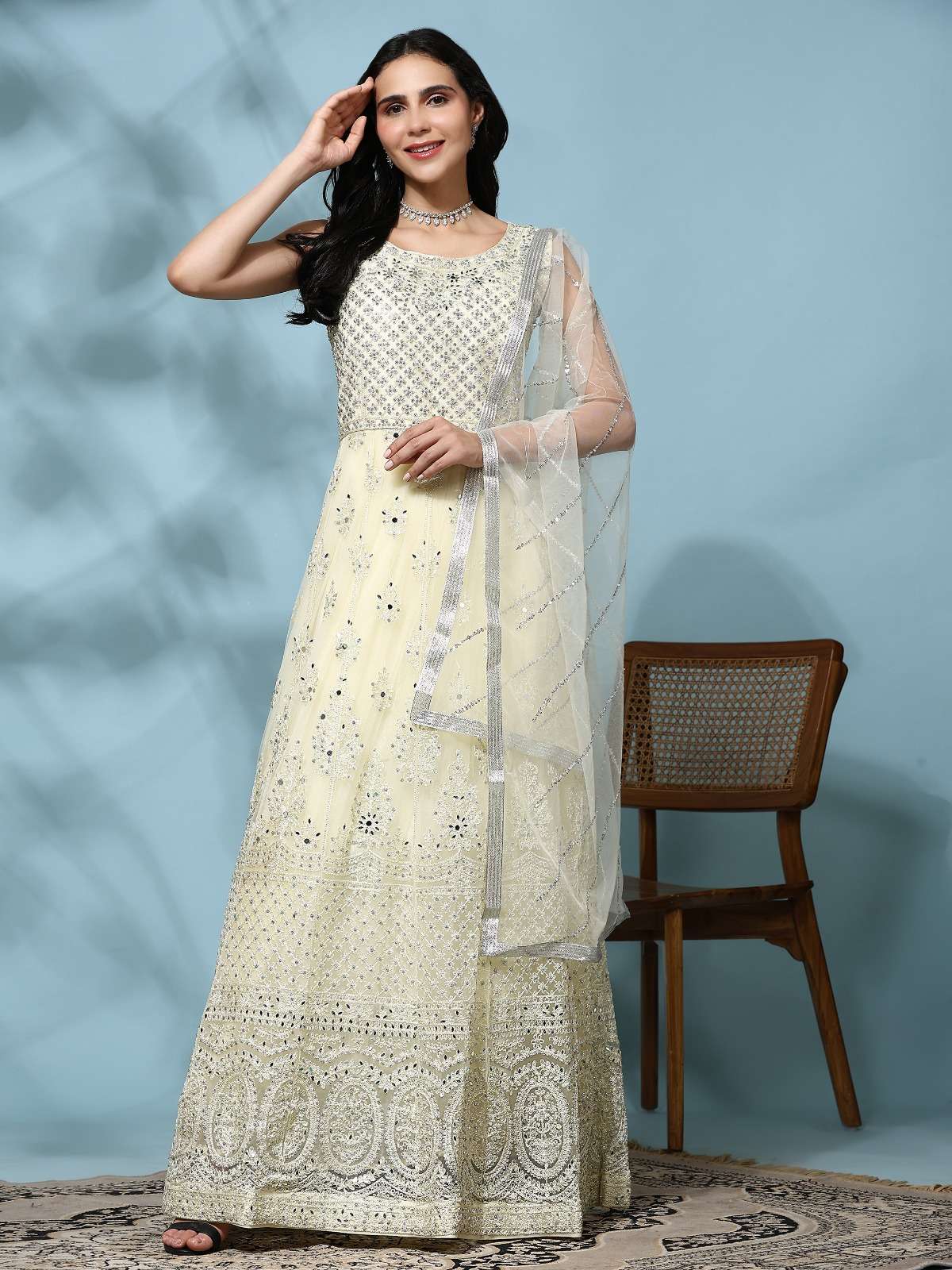 Amoha Trends G 639 Colors Designer Net Gown Partywear Dress