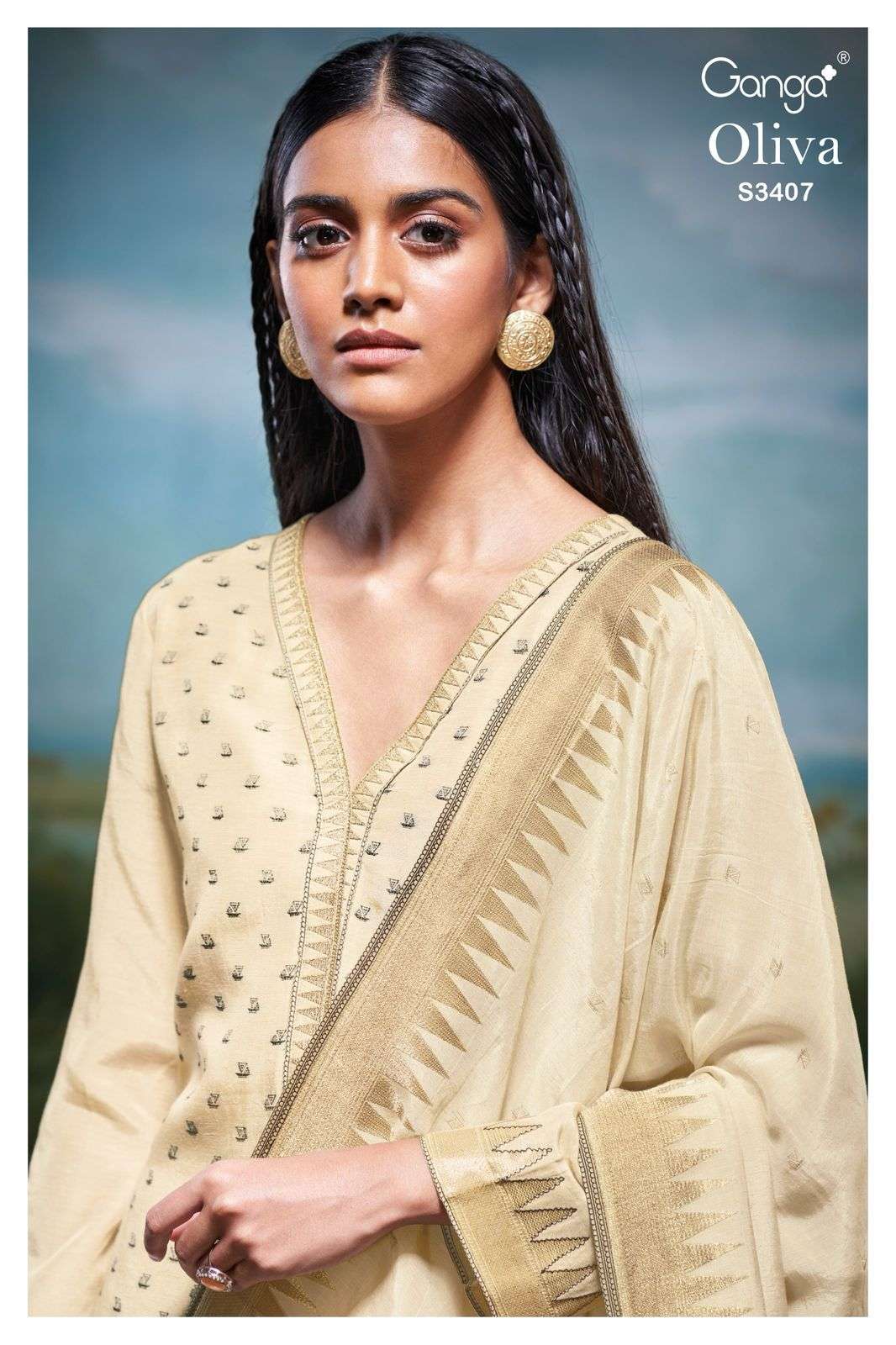 Ganga Olivia 3407 Designer Silk Salwar Suit Latest Design at Best Price