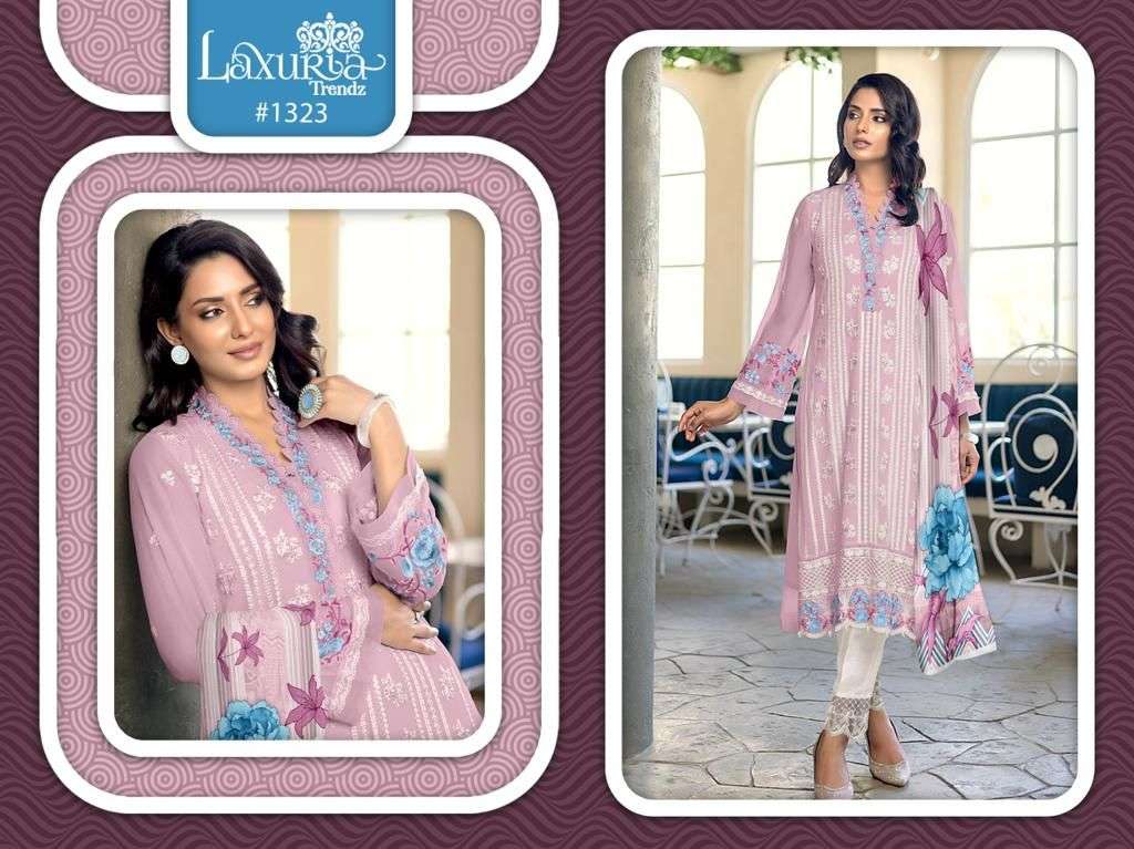 Laxuria Trends 1323 Fancy Designer Style Pakistani Readymade Suit Exporter