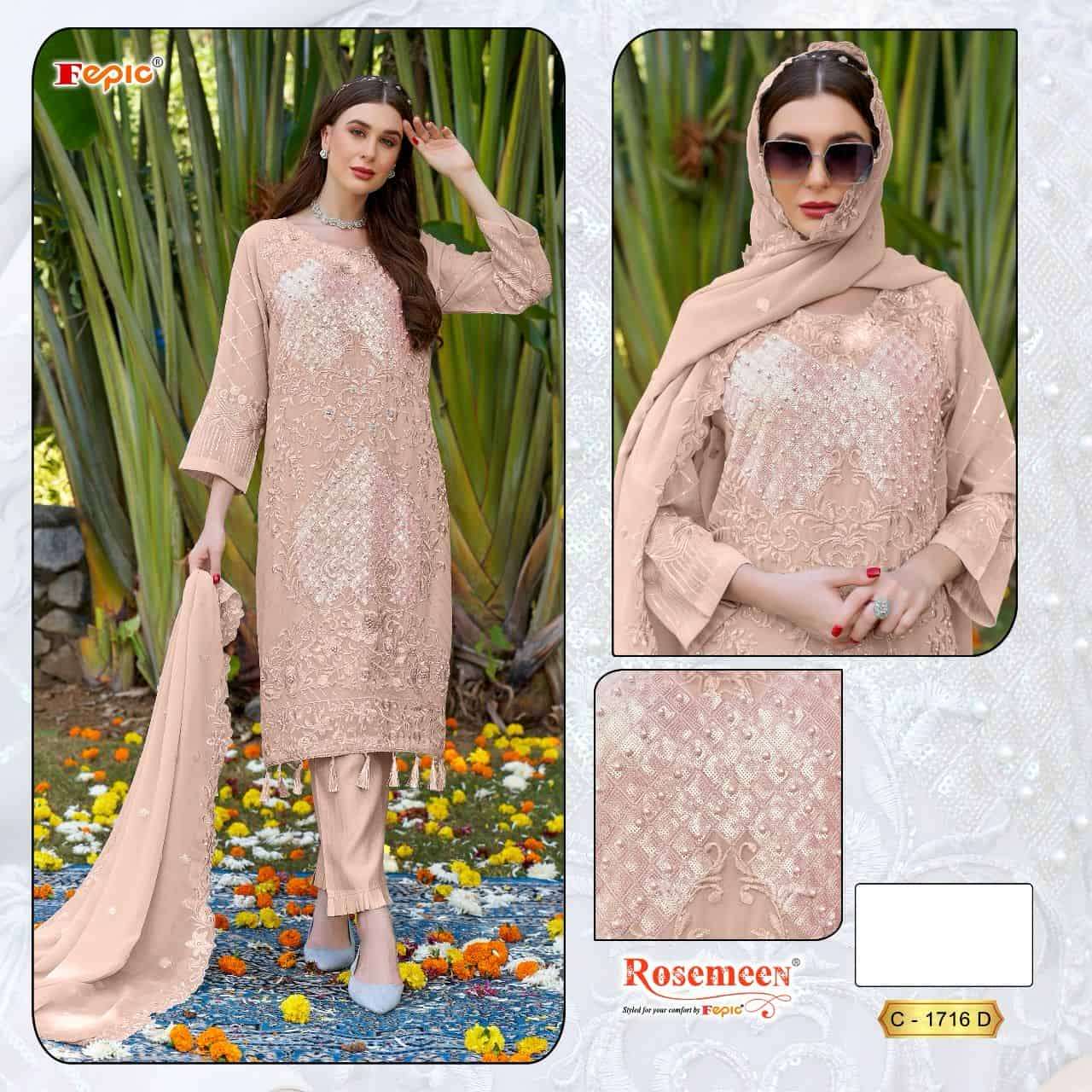 Fepic Rosemeen Designer Pakistani Salwar Suit
