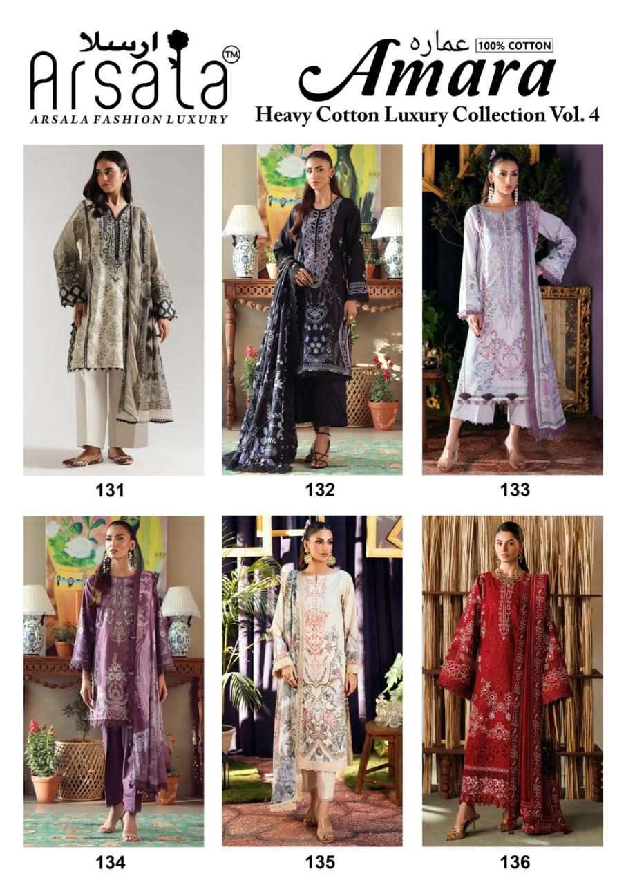 Arsala Amara Vol 4 Fancy Cotton Salwar Suit Catalog