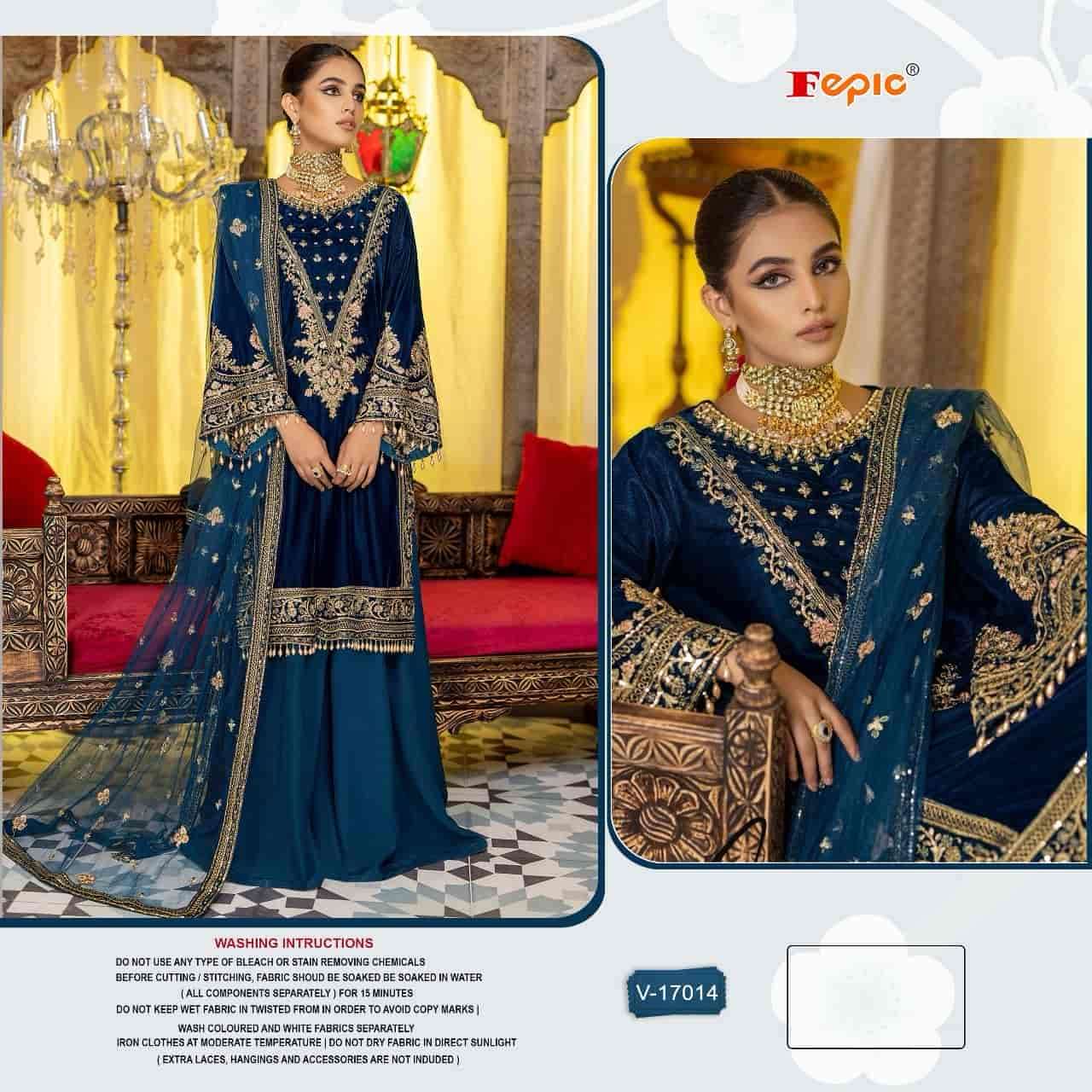 Fepic V 17014 Colors Wedding Wear Style Heavy Designer Pakistani Velvet Collection
