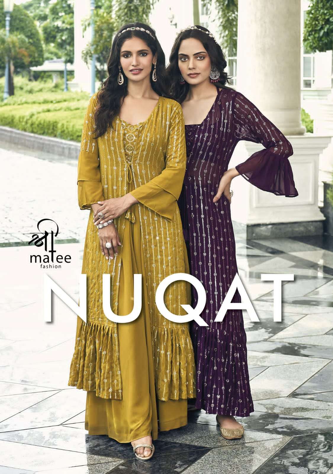 Shreematee Nuqat Partywear Shurg Style Designer 3 Piece New Arrivals