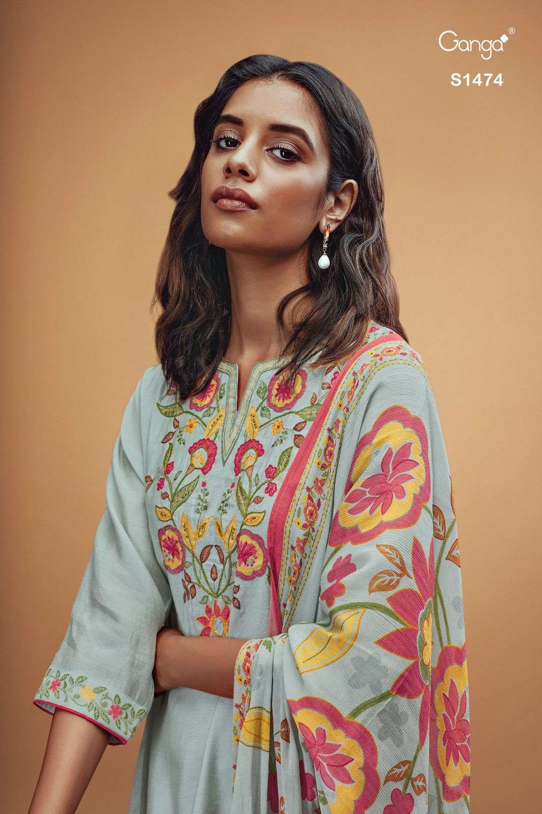 Ganga Zinnia 1474 Exclusive Fancy Silk Salwar Suit New Designs