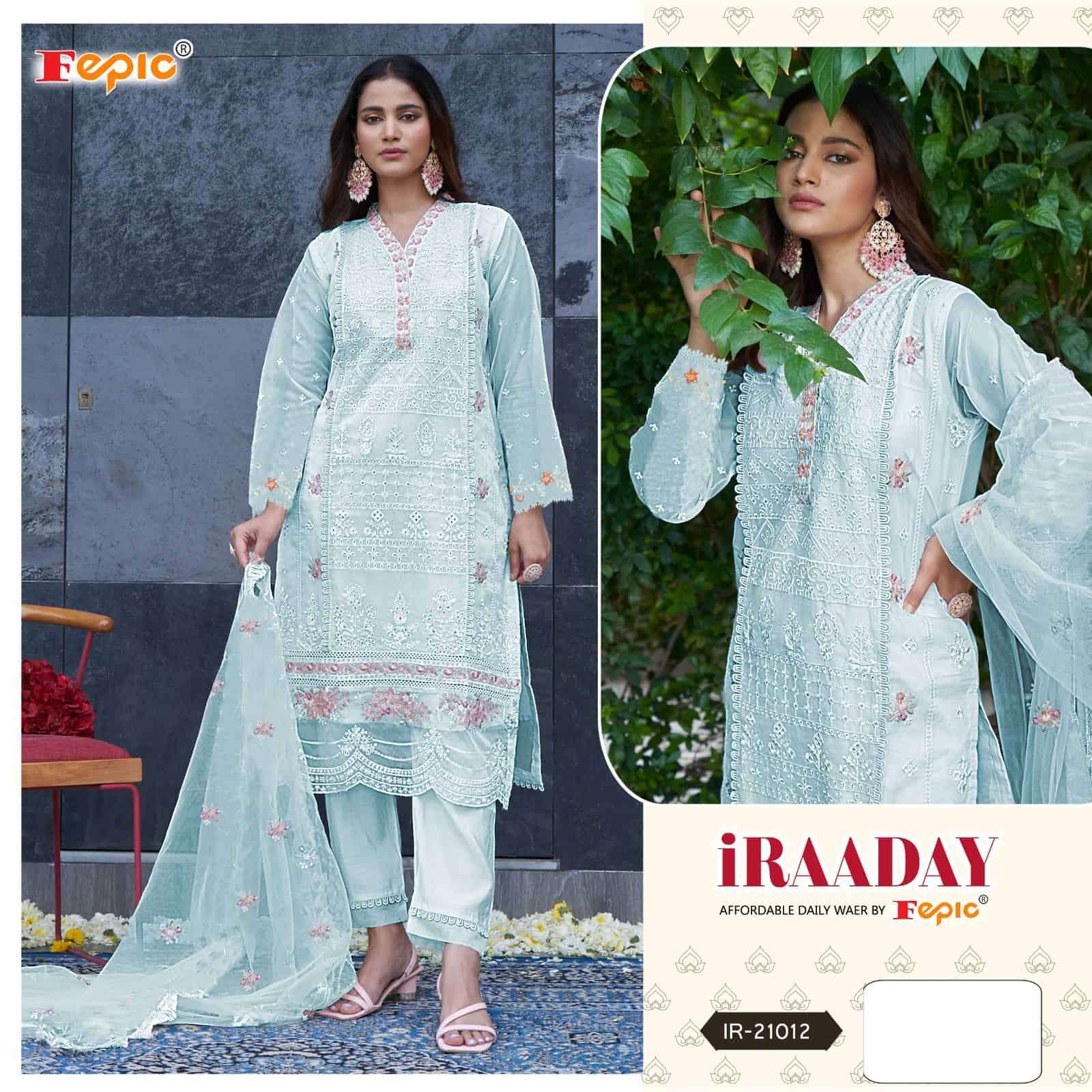 Fepic Iraaday Pakistani Embroidered Suit IR 21012