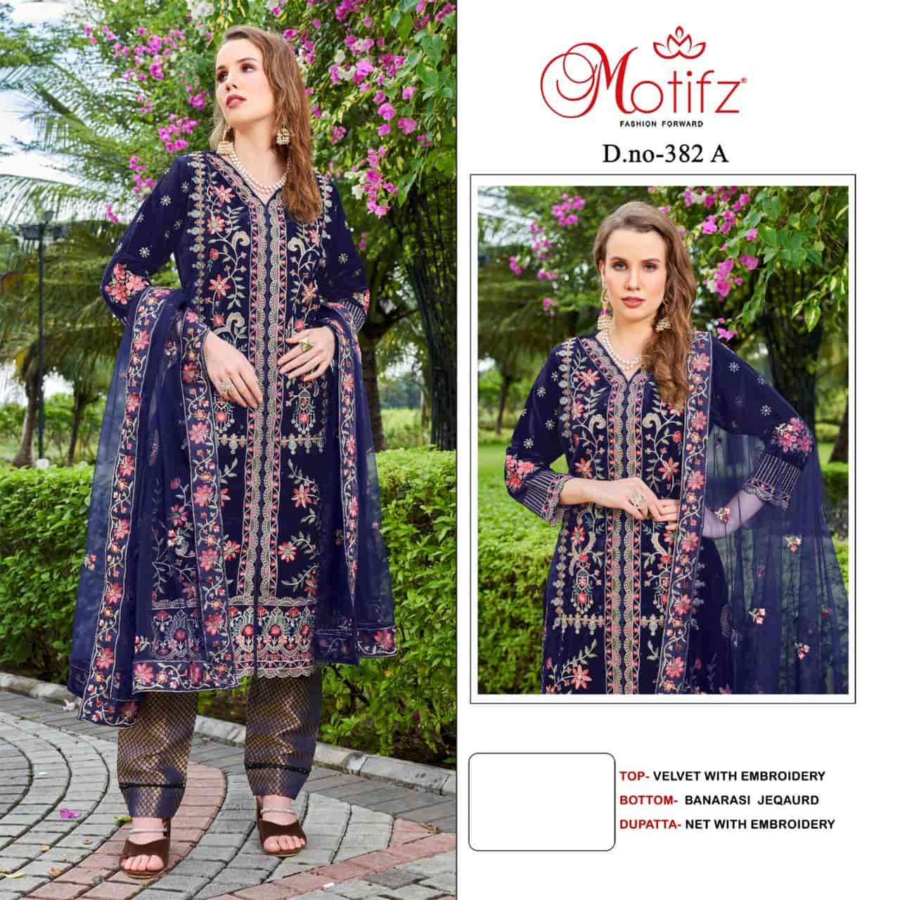 Motifz 382 Colors Pakistani Heavy Designer Party Wear Salwar Suit