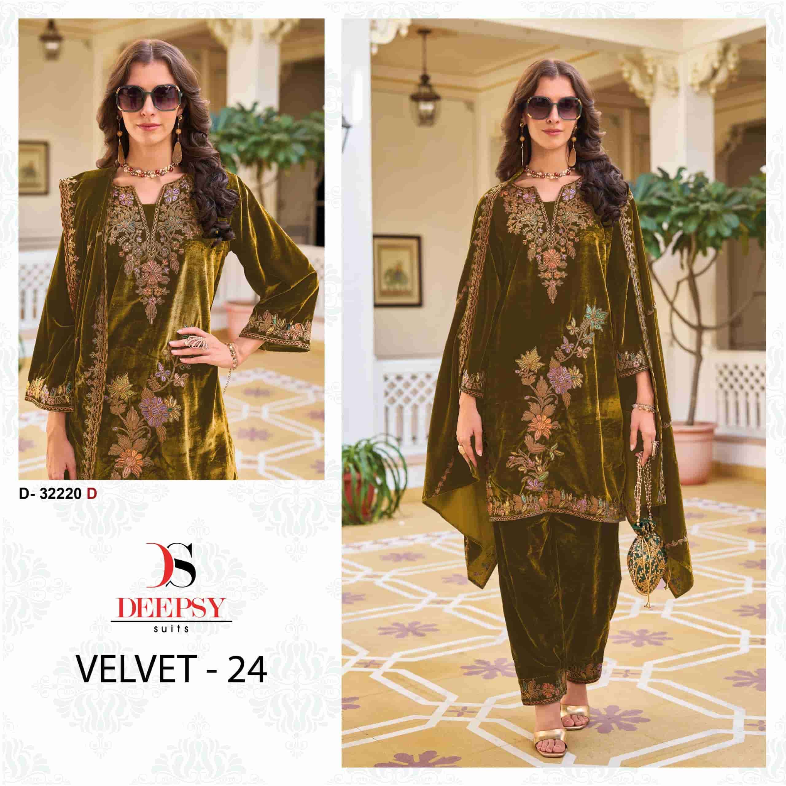 Deepsy D 32220 D Exclusive Heavy Designer Pakistani Velvet Suit