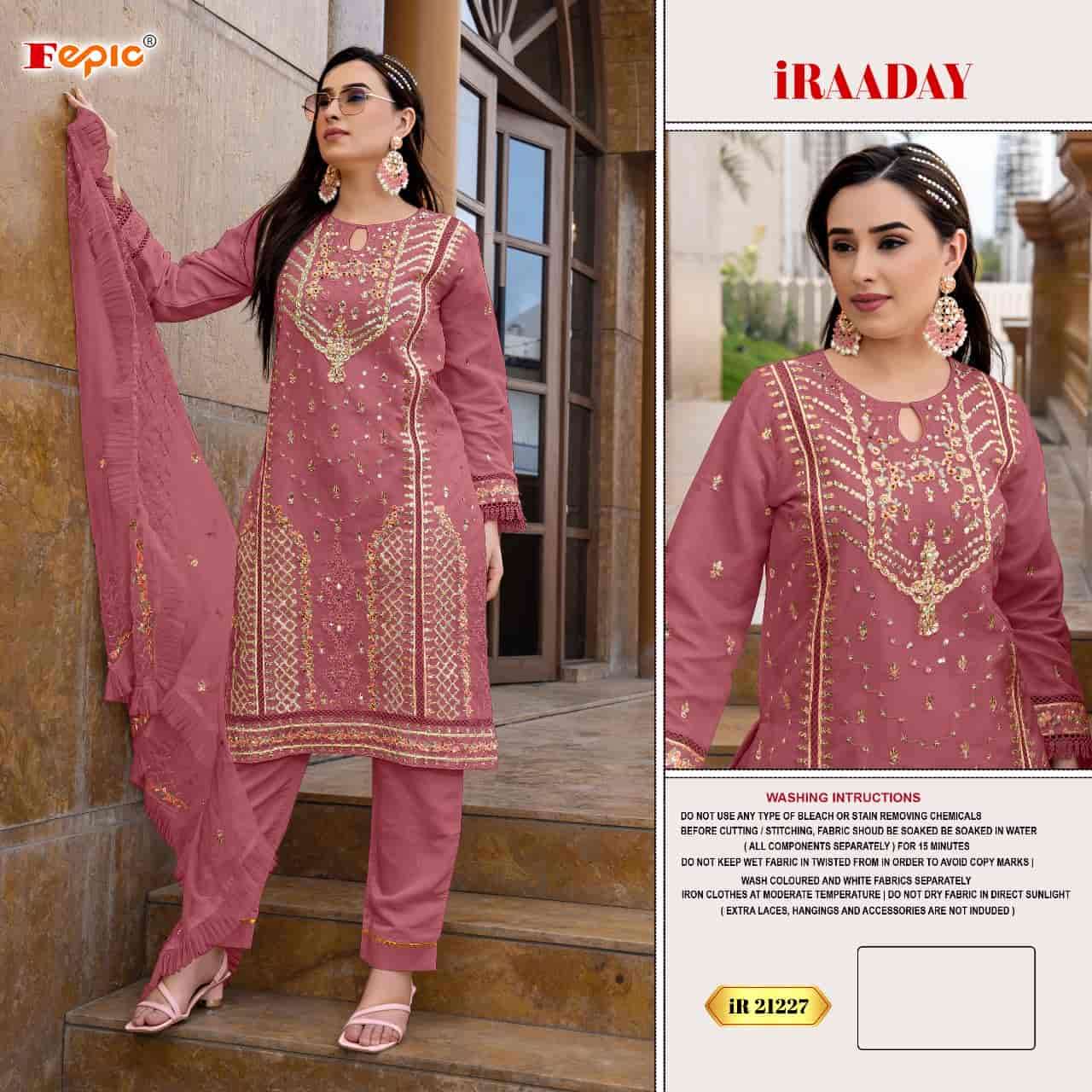 Fepic IR 21227 A Pakistani Embroidered Designer Salwar Suit Ensemble