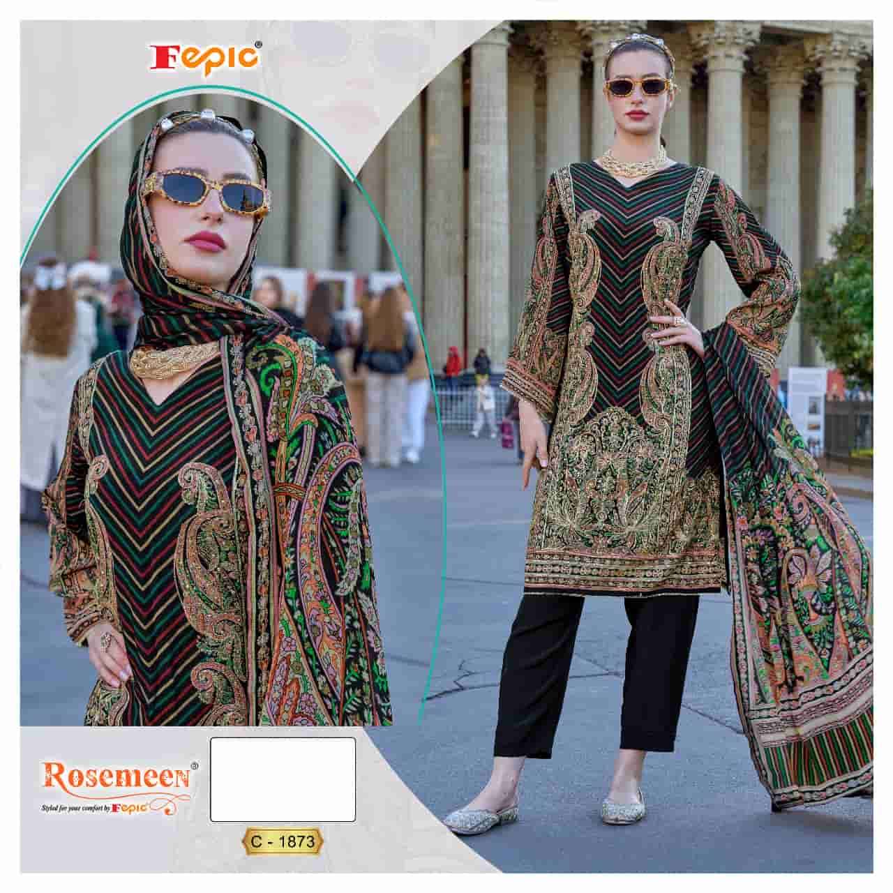 Fepic C 1873 Pakistani Style Fancy Printed Designer Dress Ensemble