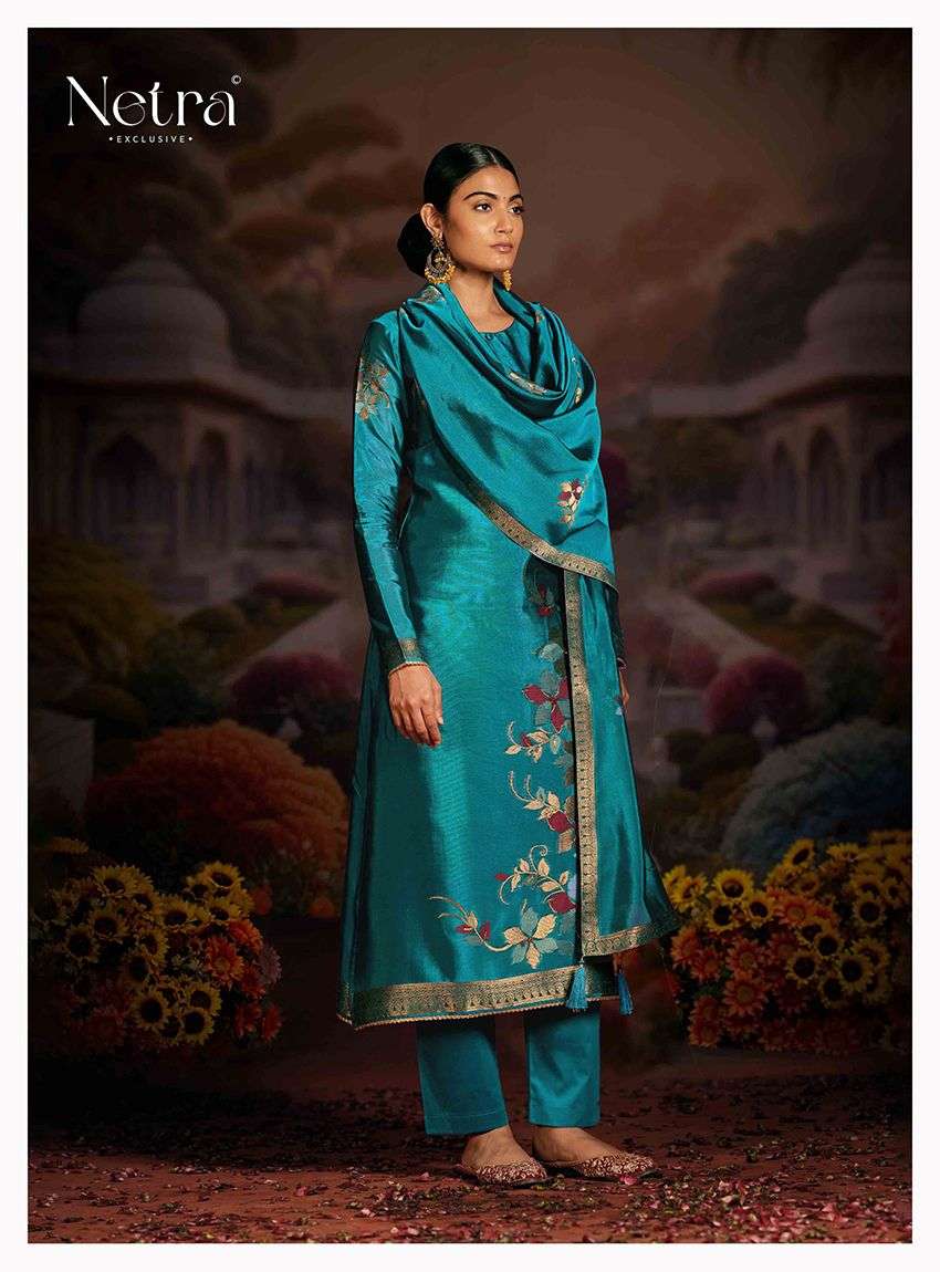Netra Firoji Edition Pure Viscose Woven Silk Suit Festive Collection