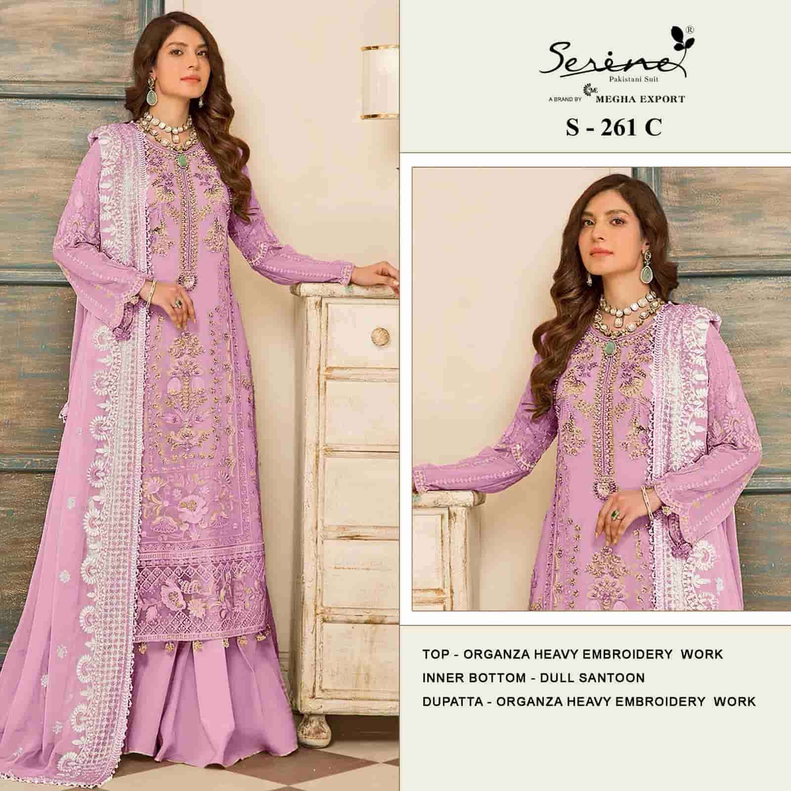 Serine S-261 C Embroidered Organza Dress