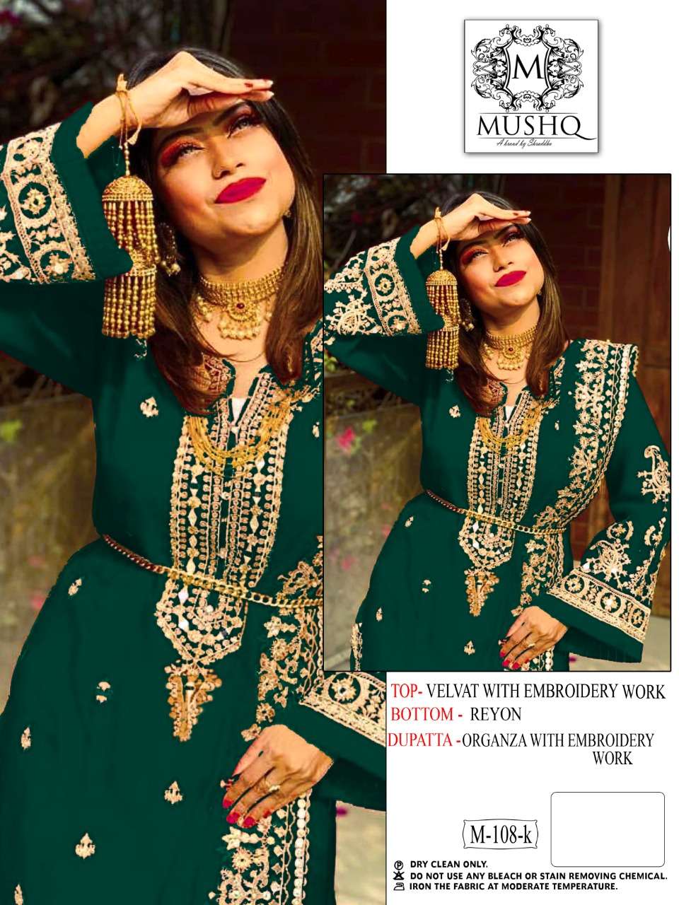 Mushq Shraddha M 108 Colors Designer Velvet Ladies Suit