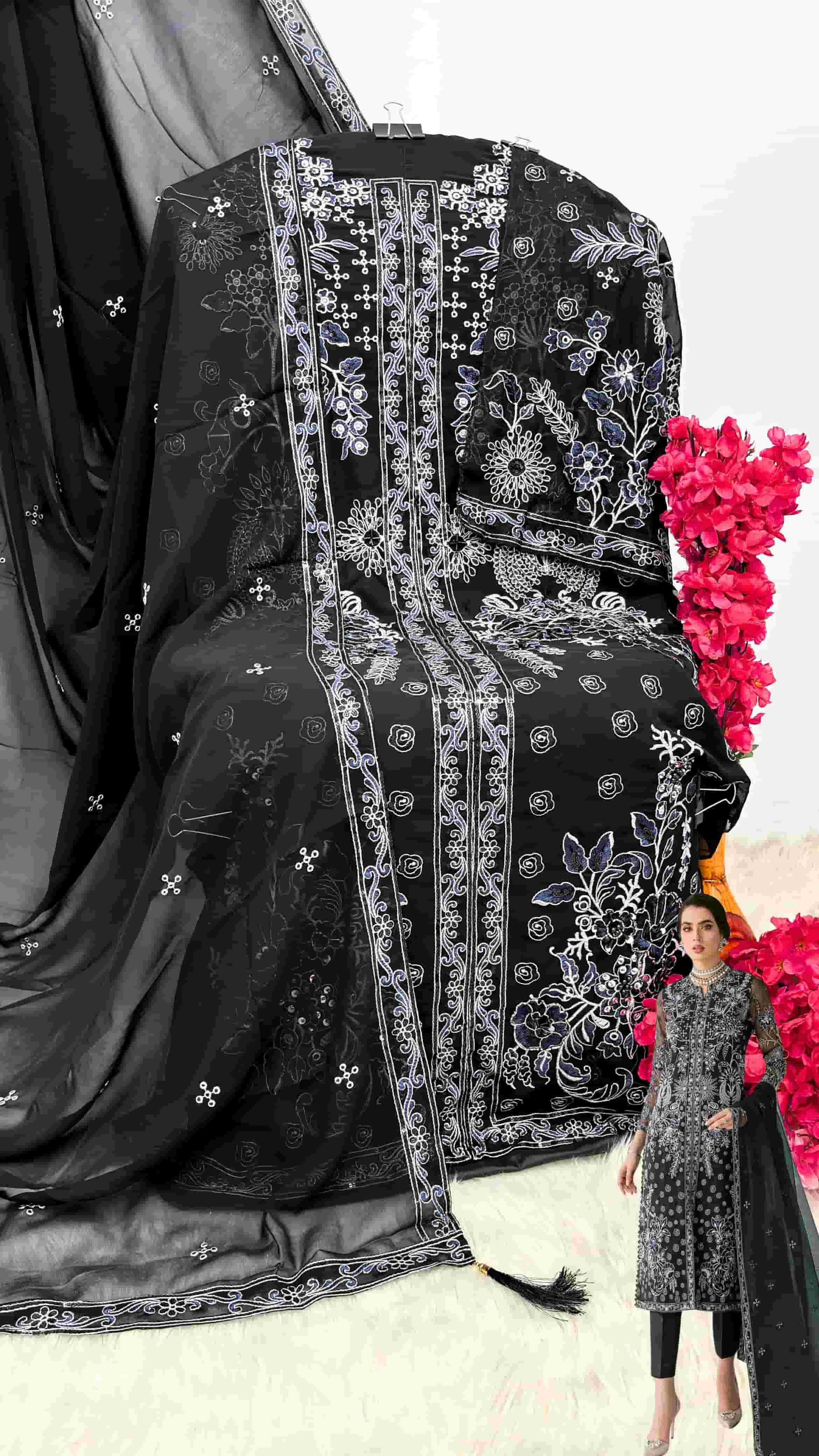 Shanaya S 182 Pakistani Heavy Designer Style Georgette Suit Exporter