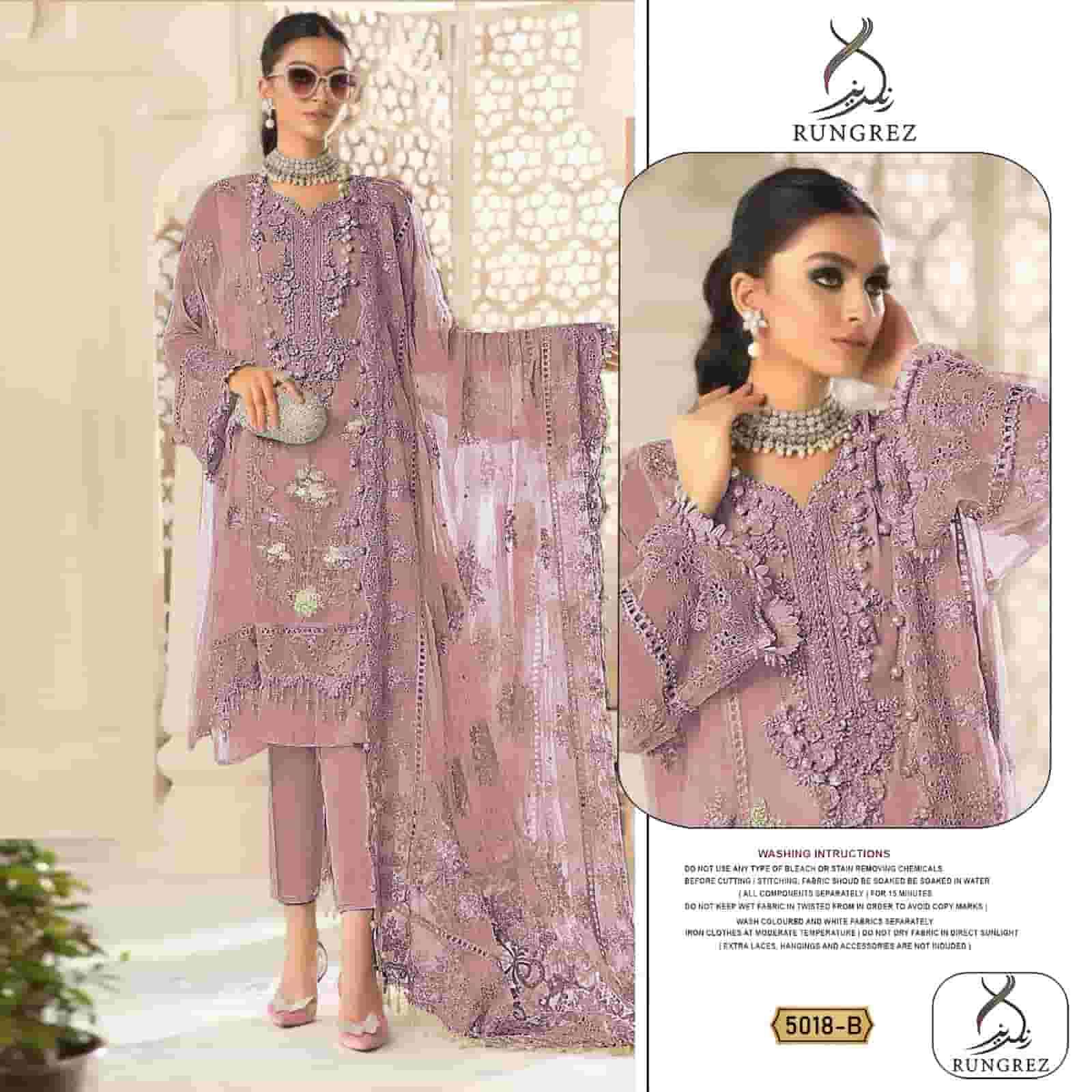 Rungrez 5018 B Pakistani Latest Designer Festive Wear Collection