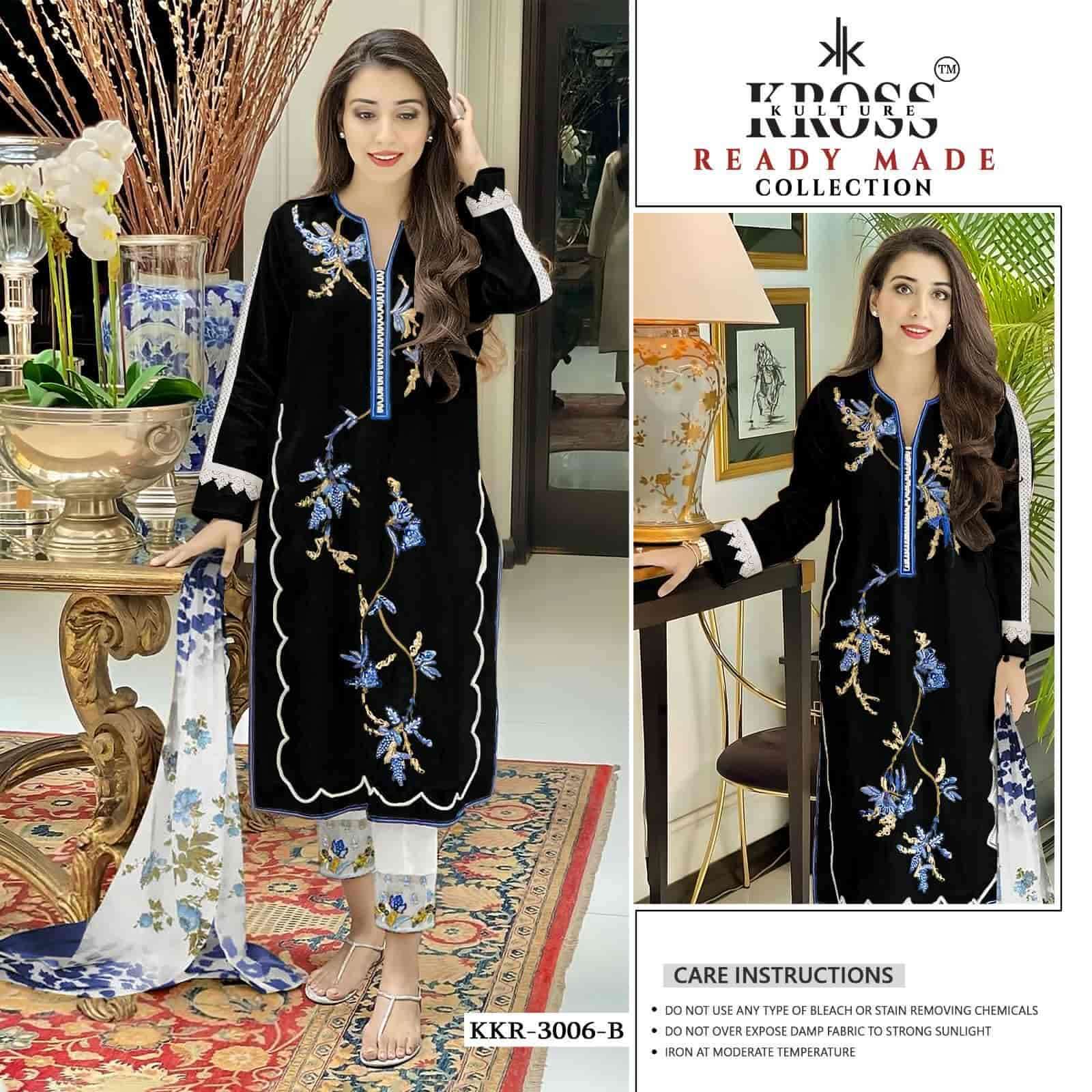 Kross Kulture Embroidered Georgette Readymade Suit