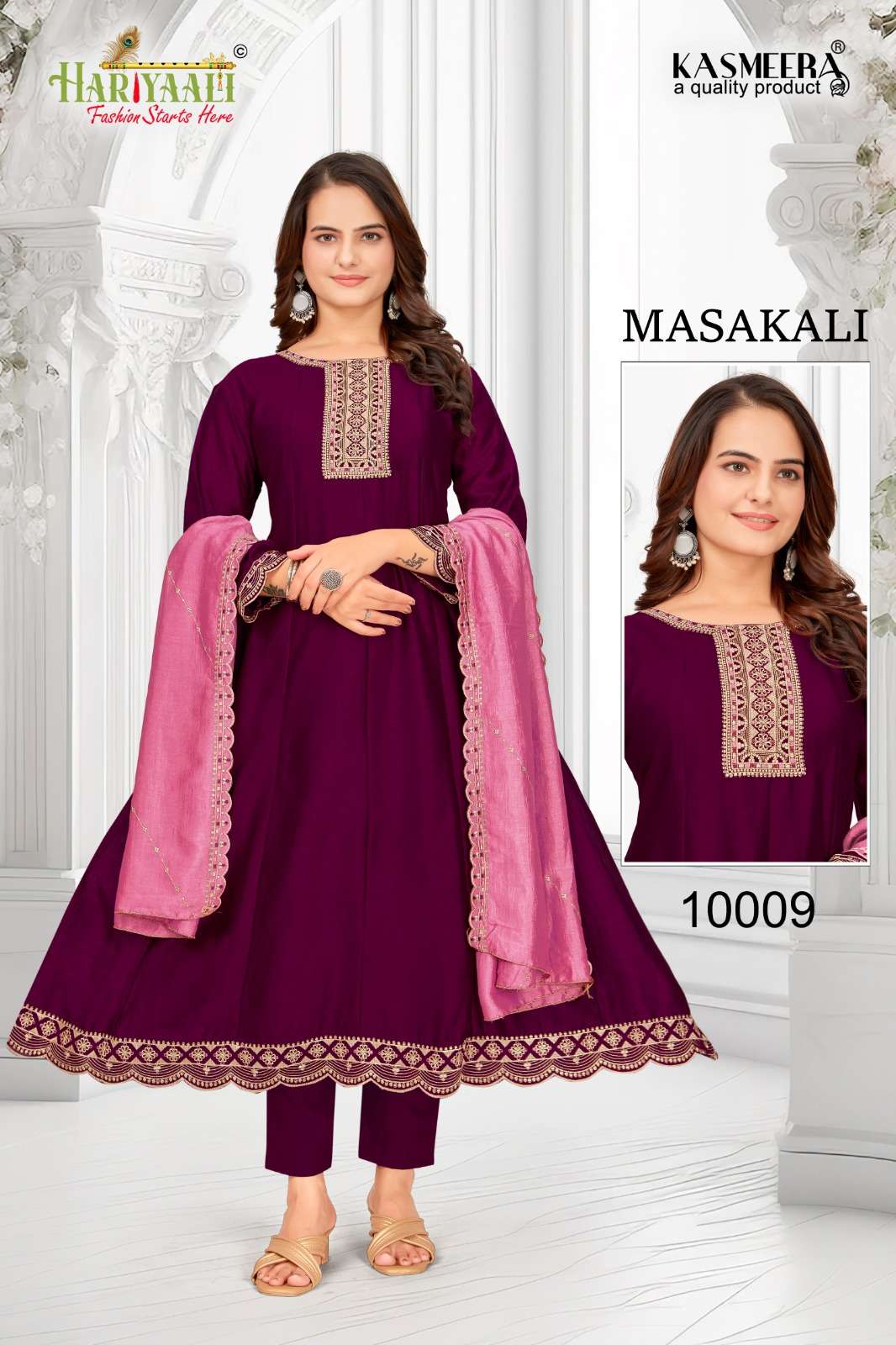 Hariyaali Masakali Kali Pattern Readymade Suits Designs