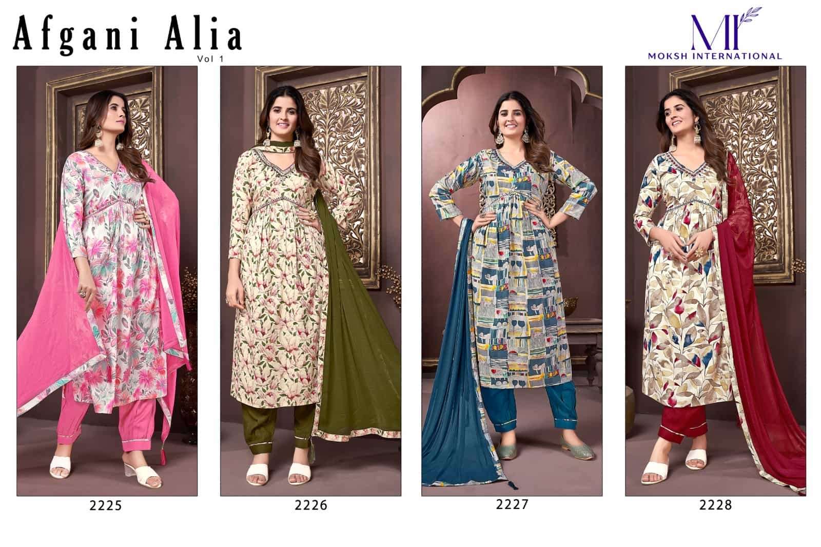 Moksh Afgani Alia Premium Rayon Salwar Suit