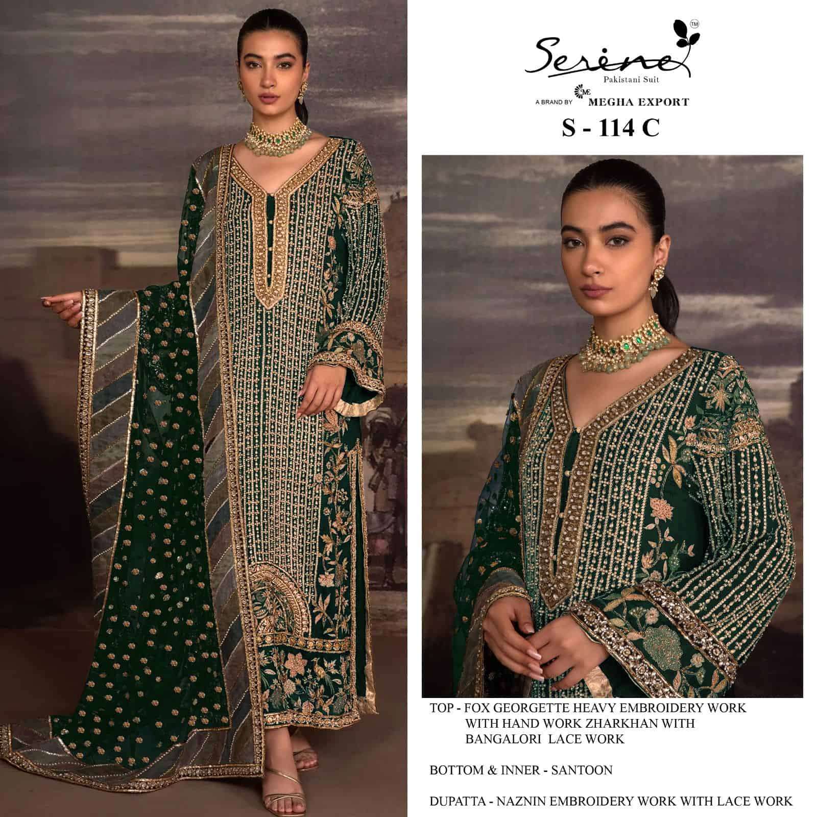Megha Exports S 114 Colors Designer Work Pakistani Dress