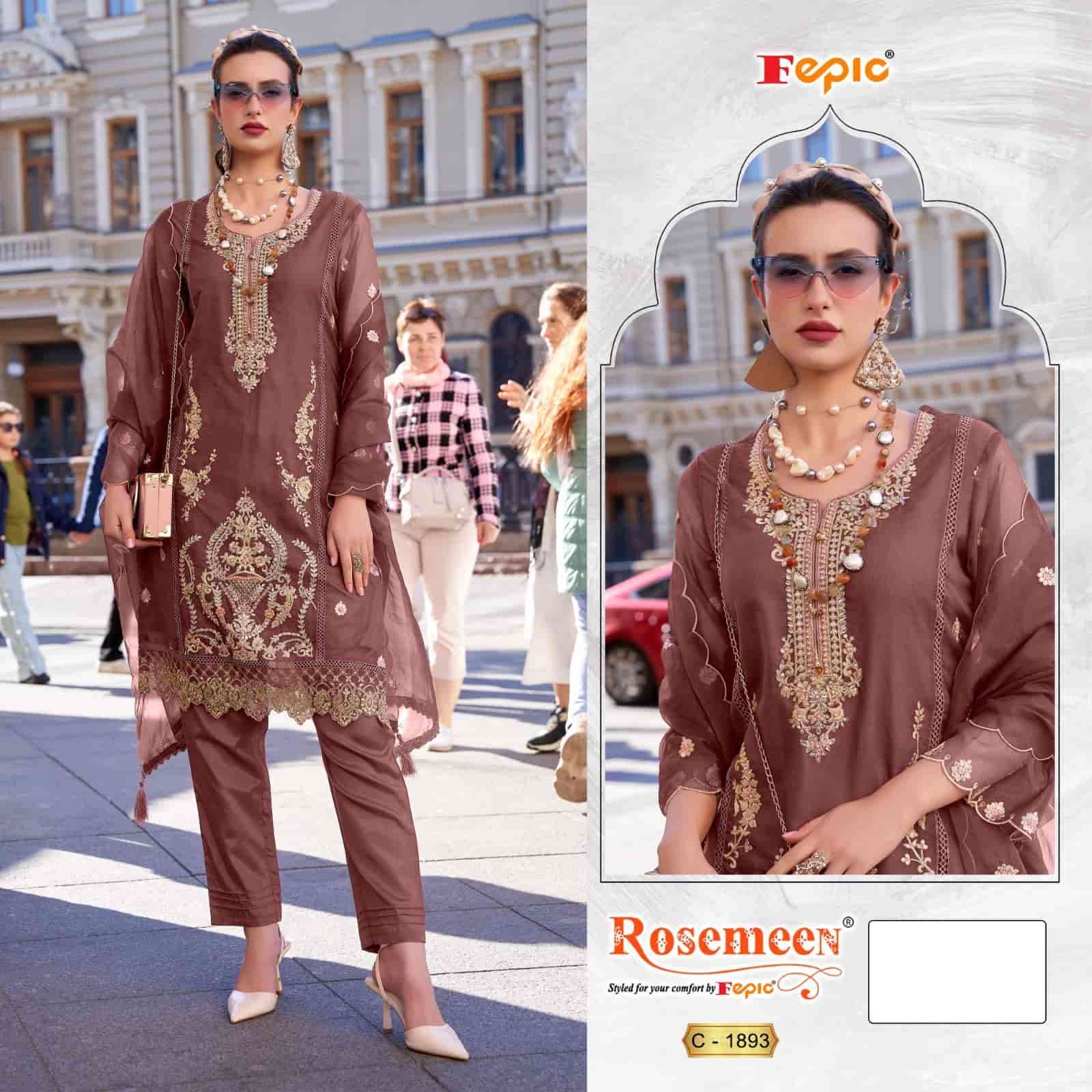 Fepic C 1893 Colors Pakistani Festive Wear Style Designer Salwar Suit Wholesalers