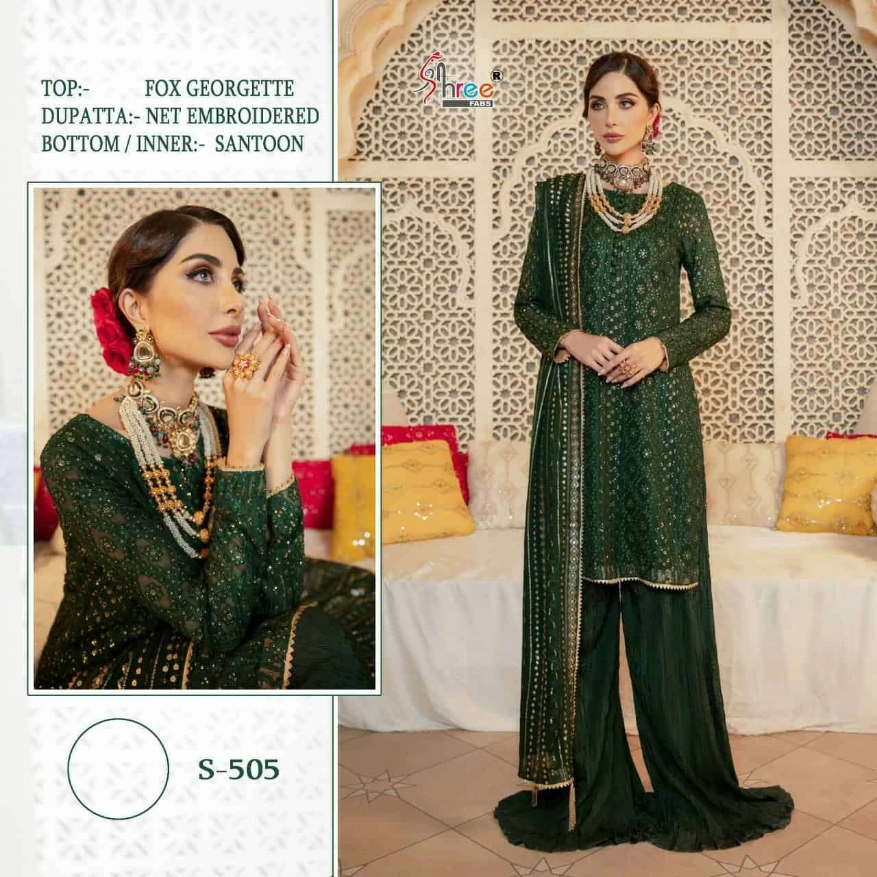 Shree Fabs S 505 Pakistani Suit Collection