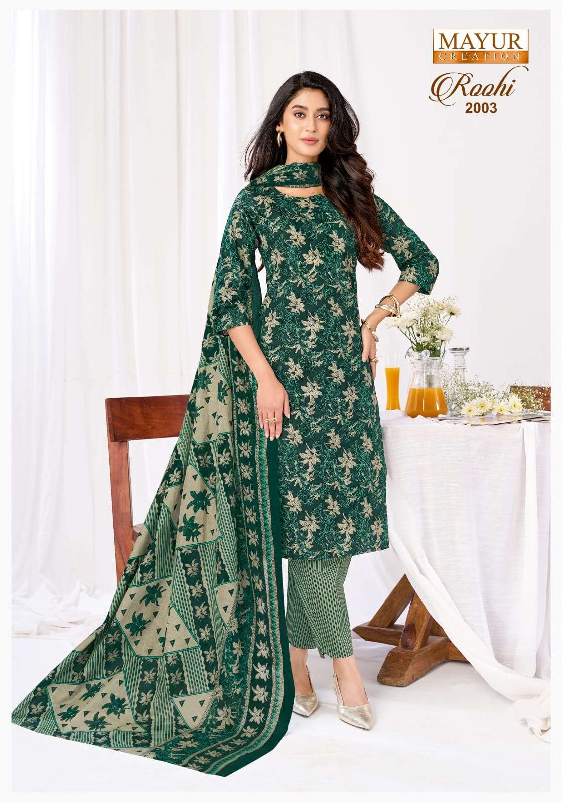 Mayur Roohi Vol 2 Pure Cotton Dress Material