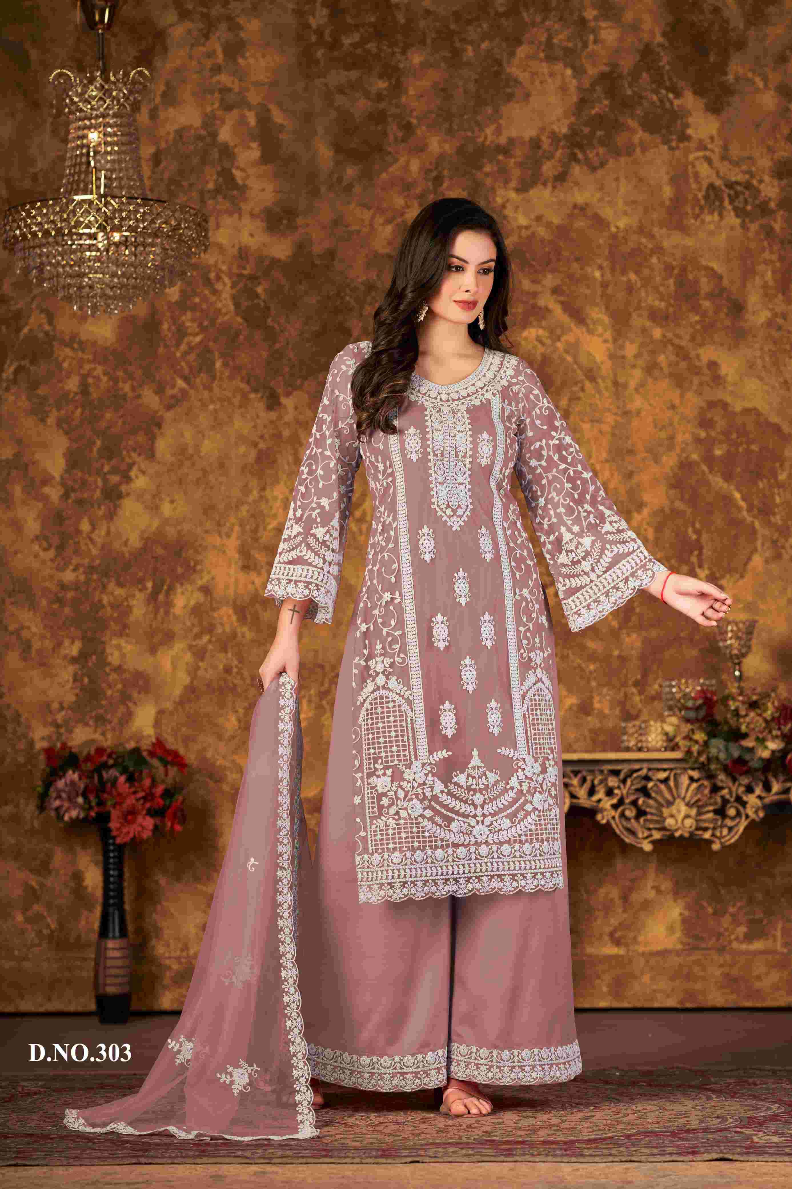 Aanaya Vaani Vol 30 Designer Net Work Festive Wear Dress Exporters