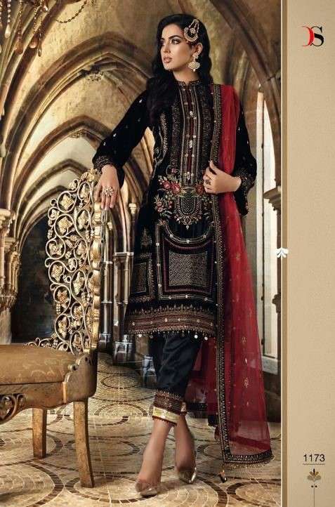 Deepsy 1173 Designer Velvet Pakistani Salwar Suit Exporter