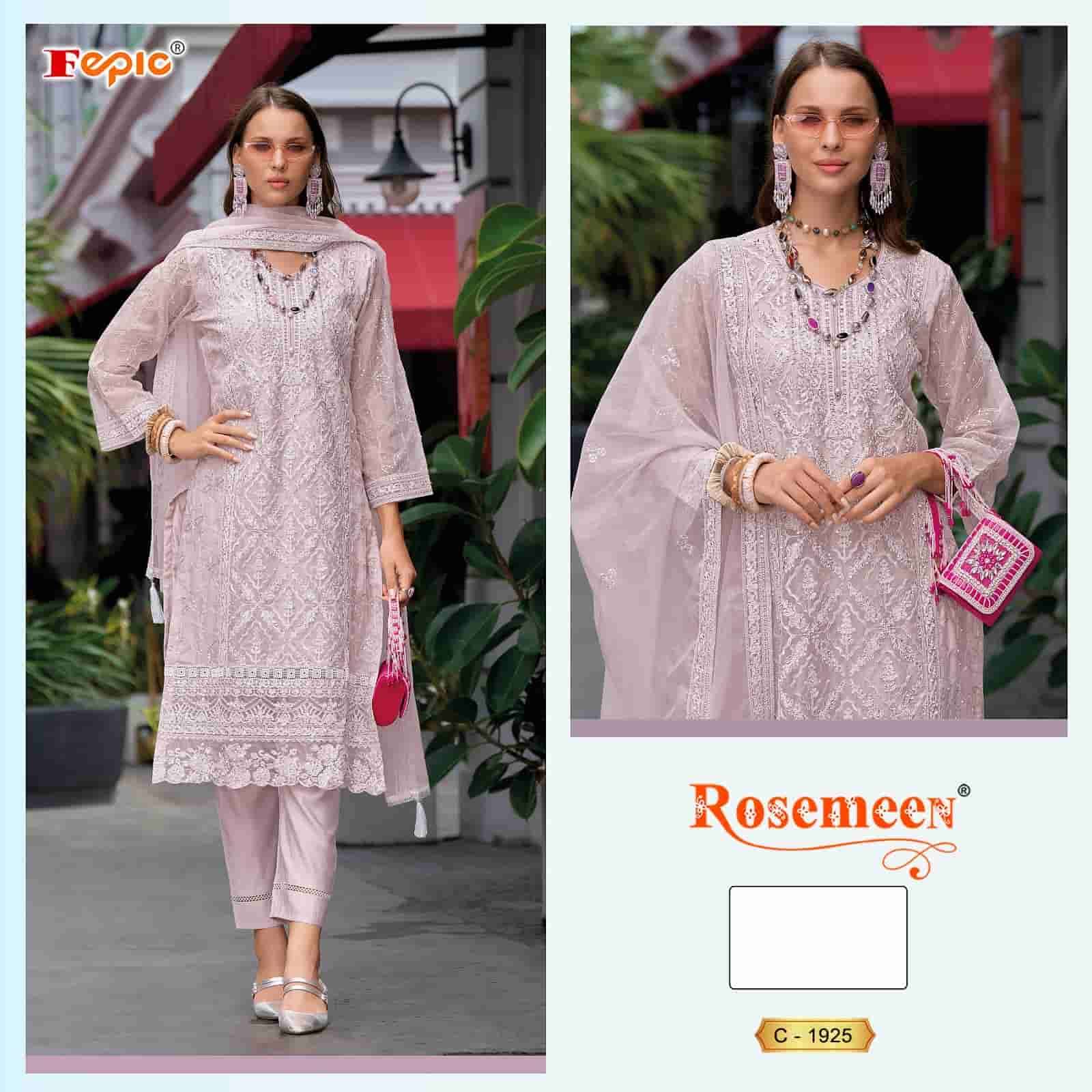 Fepic C 1925 A Festive Wear style Designer Pakistani Organza Suit Exporter