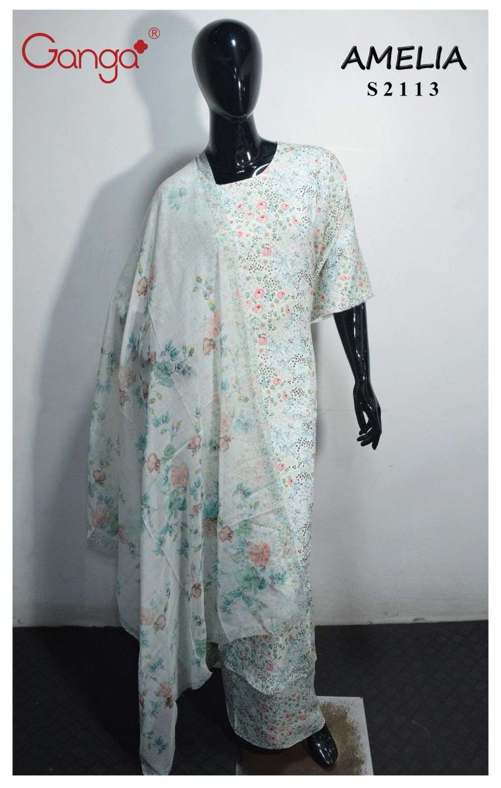 Ganga Amelia 2113 Winter Collection Pure Pashmina Branded Suits