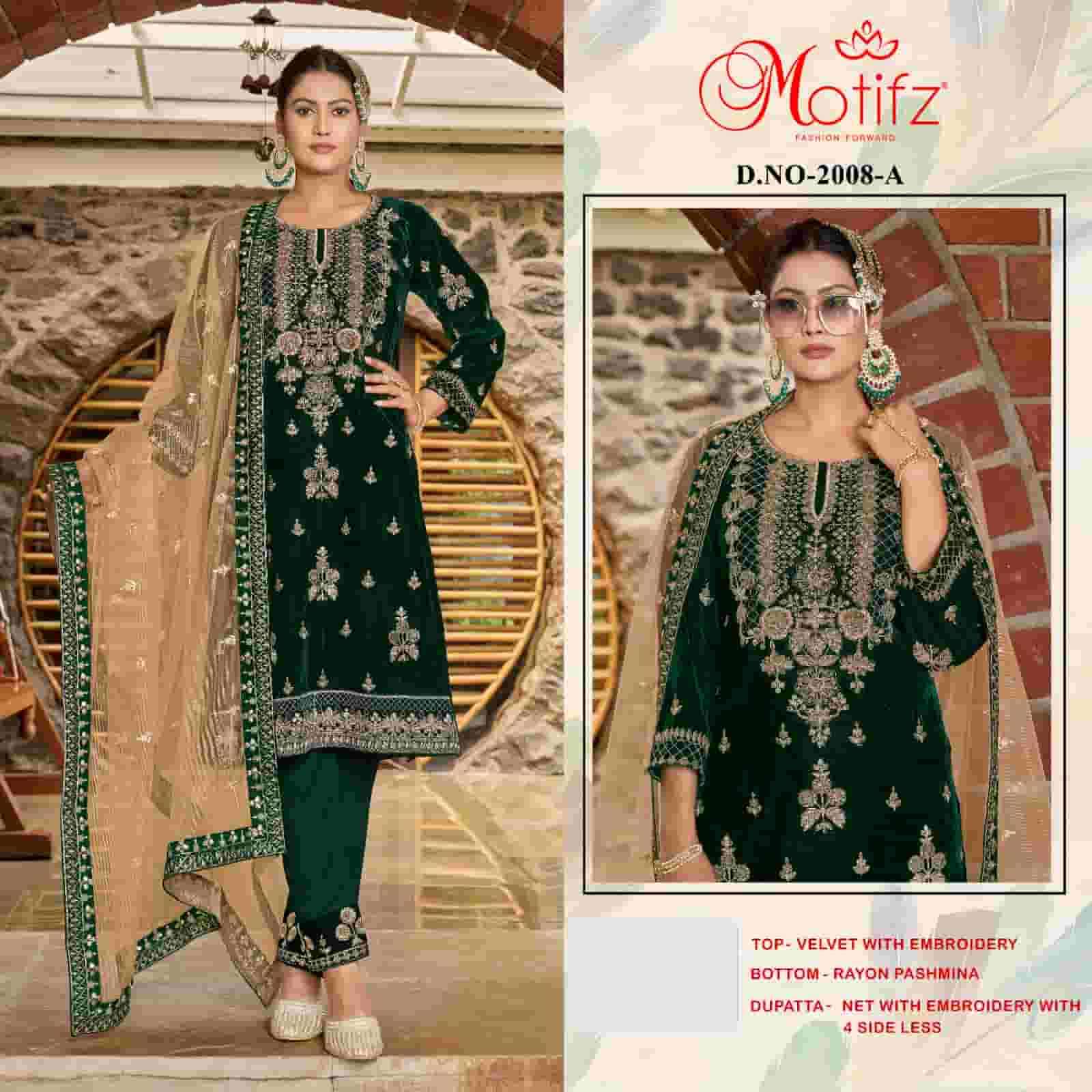Motifz 2008-A Velvet Festive Designer Suit