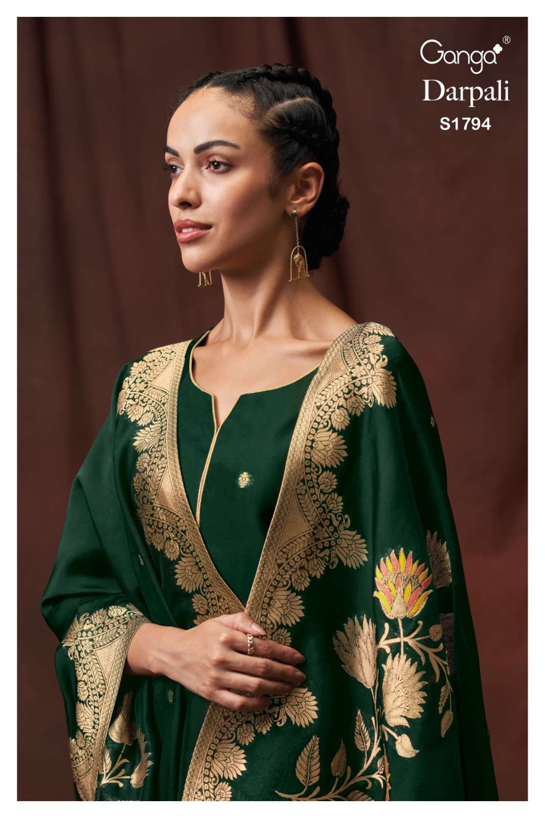 Ganga Darpali 1794 Partywear Jacquard Latest Designs Suit Collection