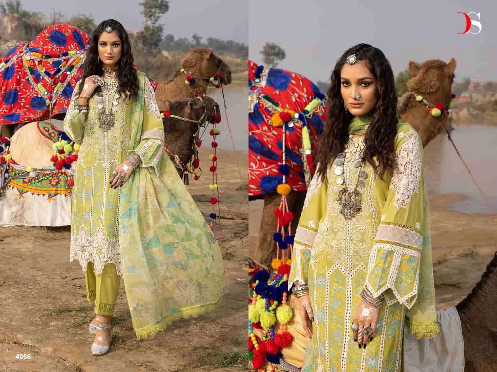 Deepsy D 4066 Latest Designer Cotton Embroidered Salwar Suit Exporter