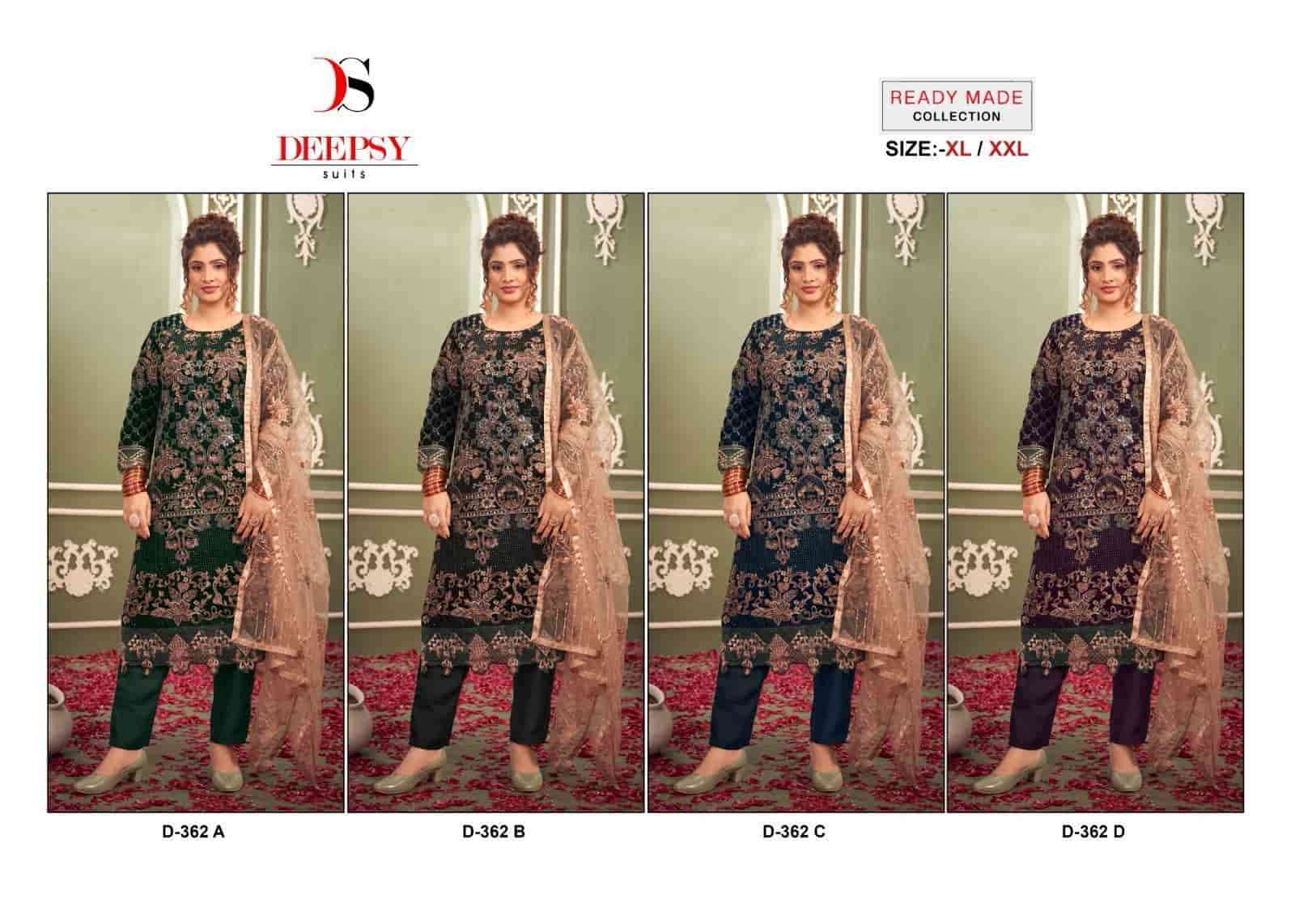 Deepsy D 362 Colors Festive Wear Style Heavy Designer Readymade Collection