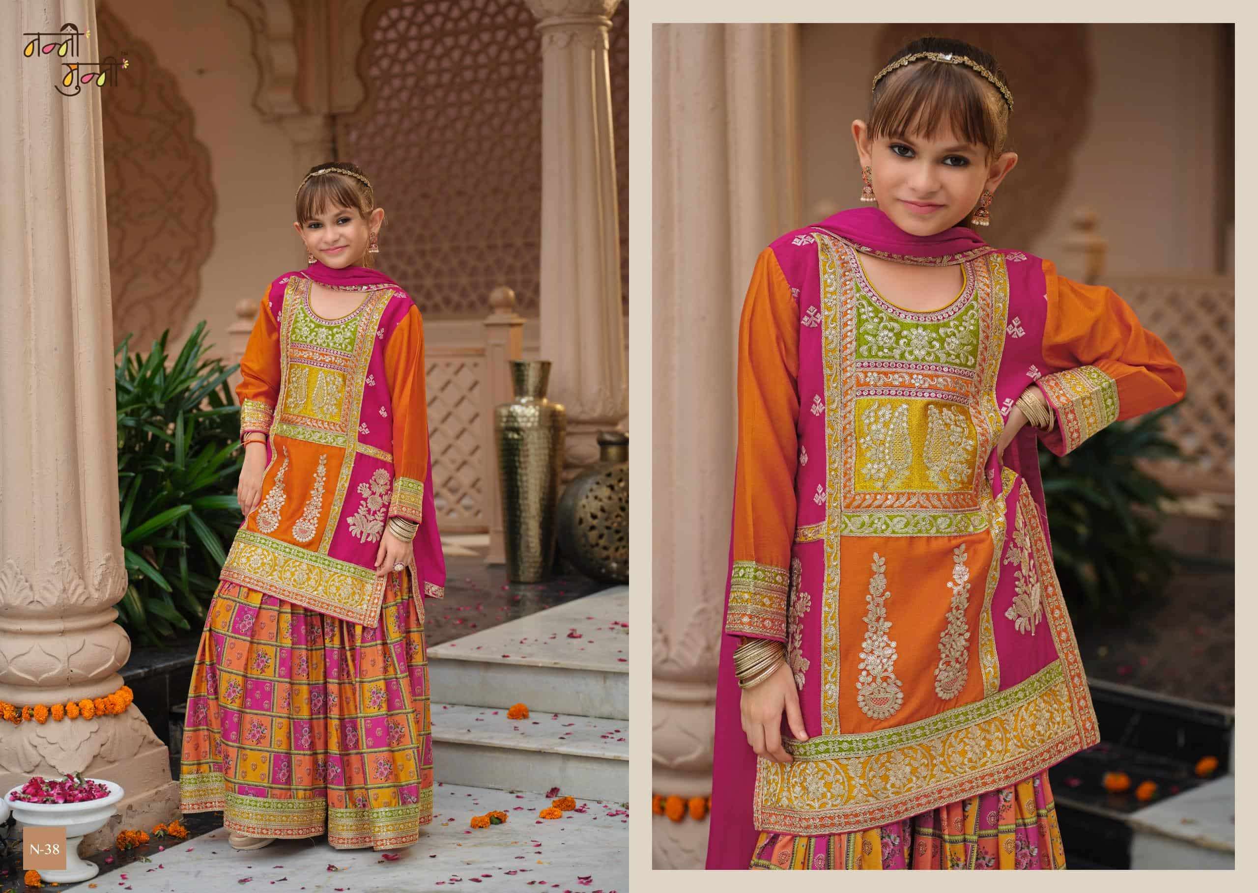 Nanni Munni Nirva Kids Wear Gharara Dress