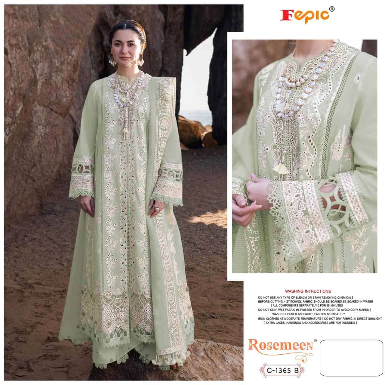 Fepic C 1365 Colors Festive Wear Style Exclusive Embroidered Designer Dress Wholesalers