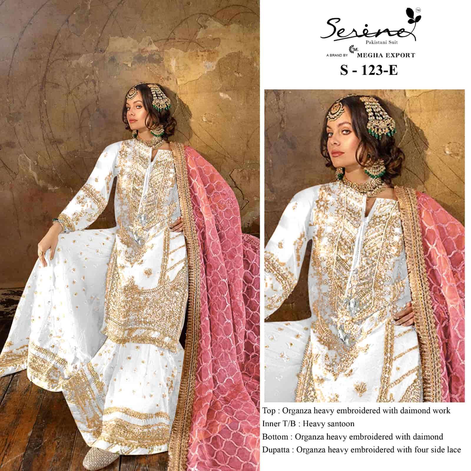 Serine Organza Heavy Embroidered Salwar Suit