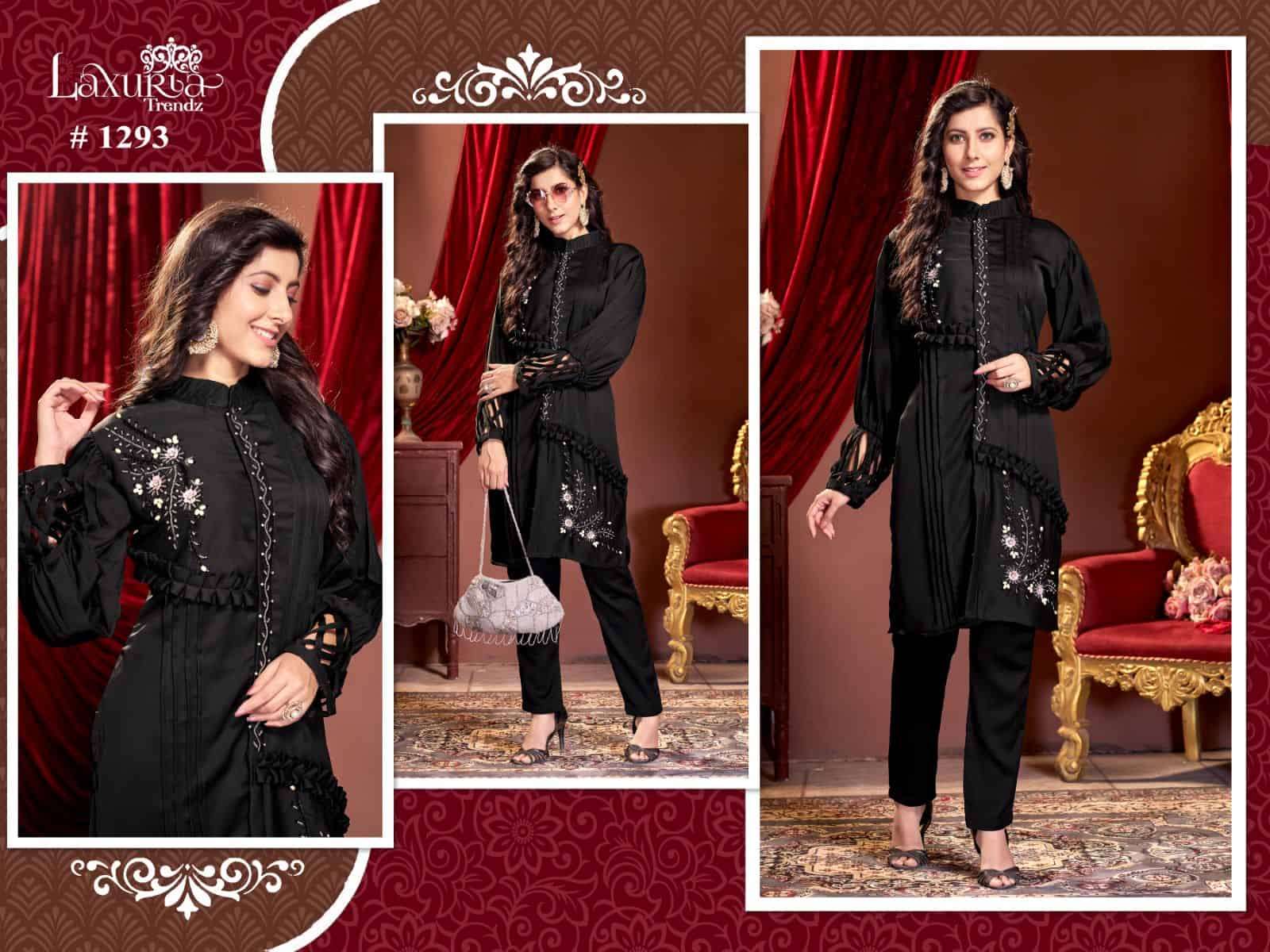 Laxuria Trends 1293 Pakistani Style Fancy Party Wear Kurti Bottom Collection